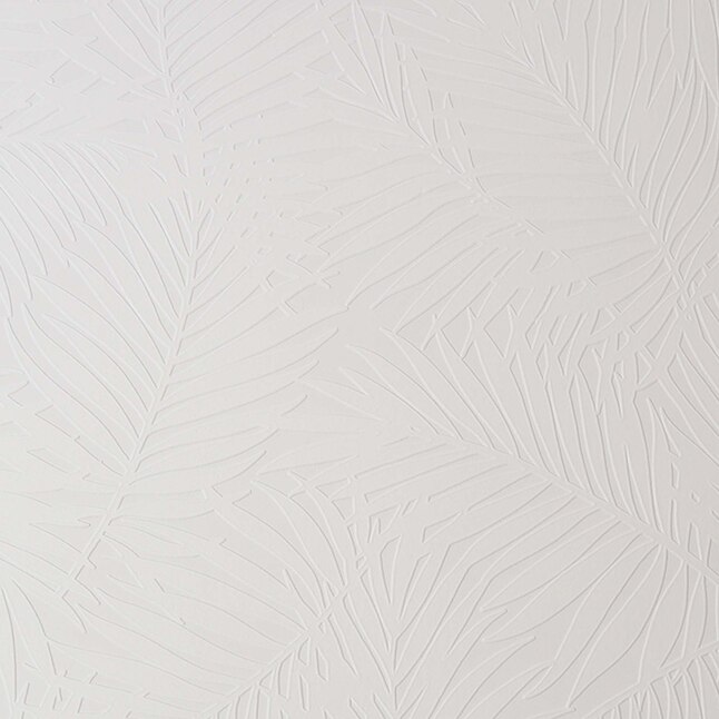 Superfresco Paintable Rustic 56-sq ft White Paper Paintable Textured Floral  Unpasted Wallpaper in the Wallpaper department at 