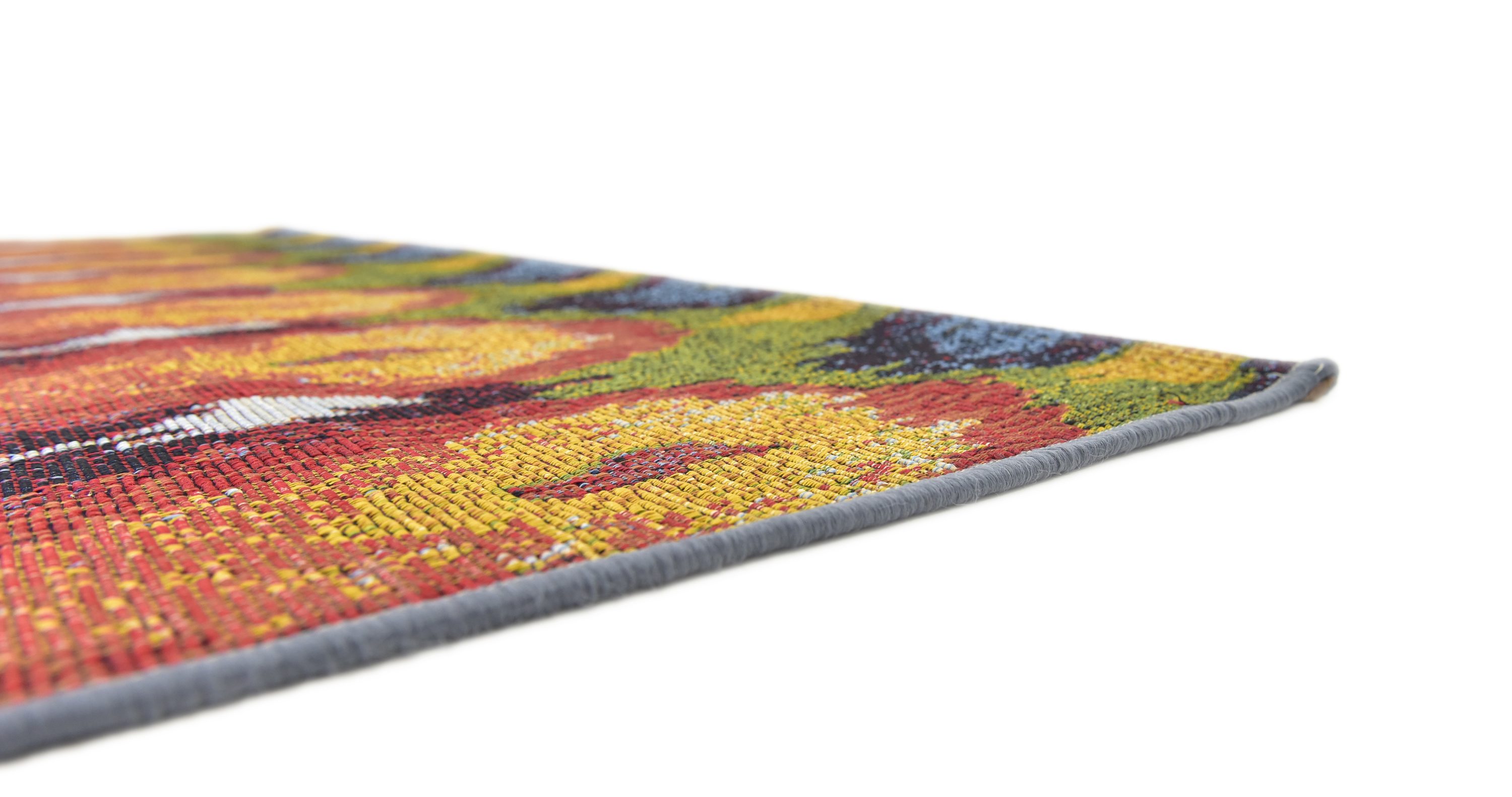 Colorful Ikat 4' x 6' Synthetic Outdoor Rug