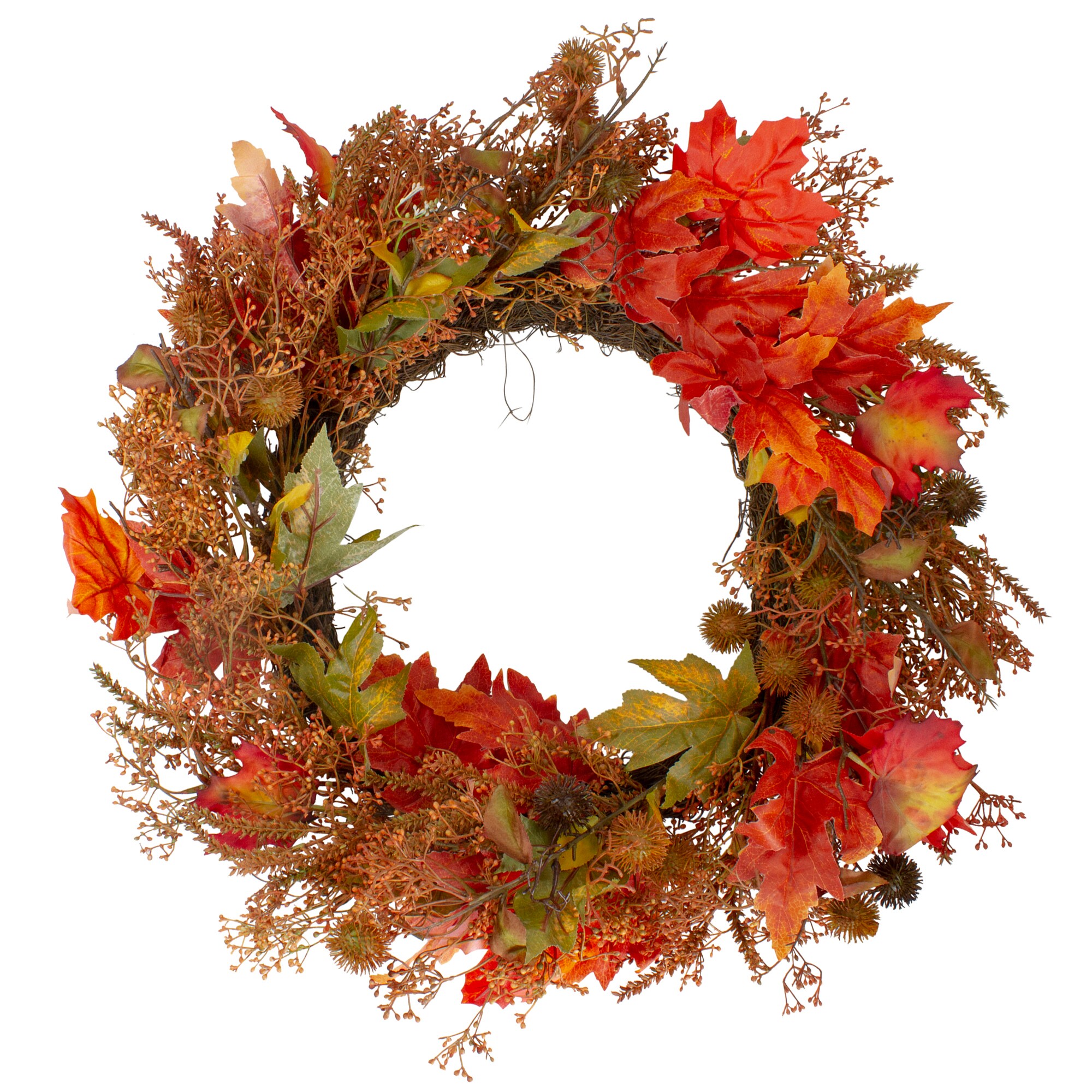 Northlight 34729290 2-ft 24-in Orange Artificial wreath