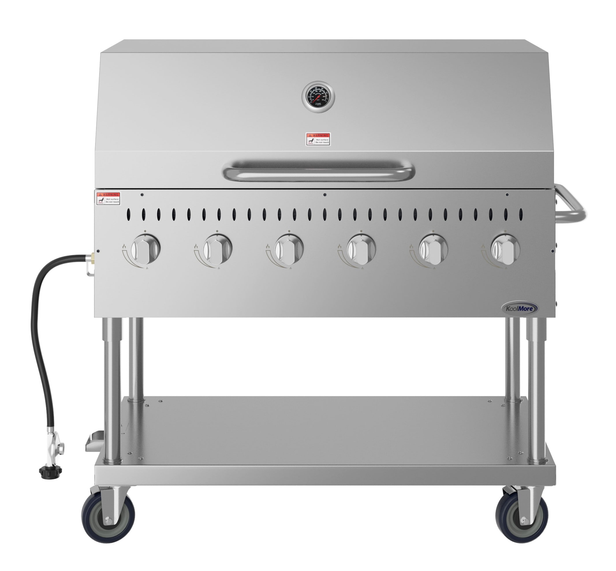 KoolMore LOW-CGKIT4-48D Stainless Steel Liquid Propane Gas Grill