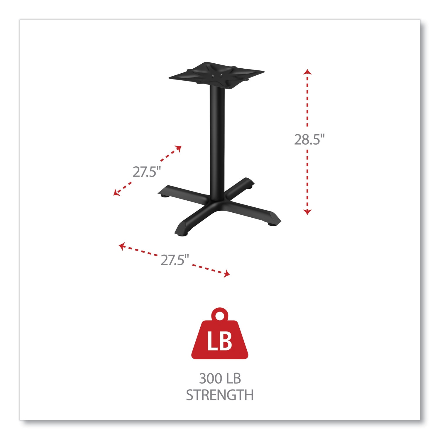 Alera ALETBH283B Wood-Table-Legs - View #2