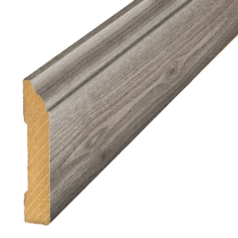Project Source MG001840 Trafford 0.62-Inches T x 3.3-Inches W x 94.5-Inches L Laminate wood Wall base