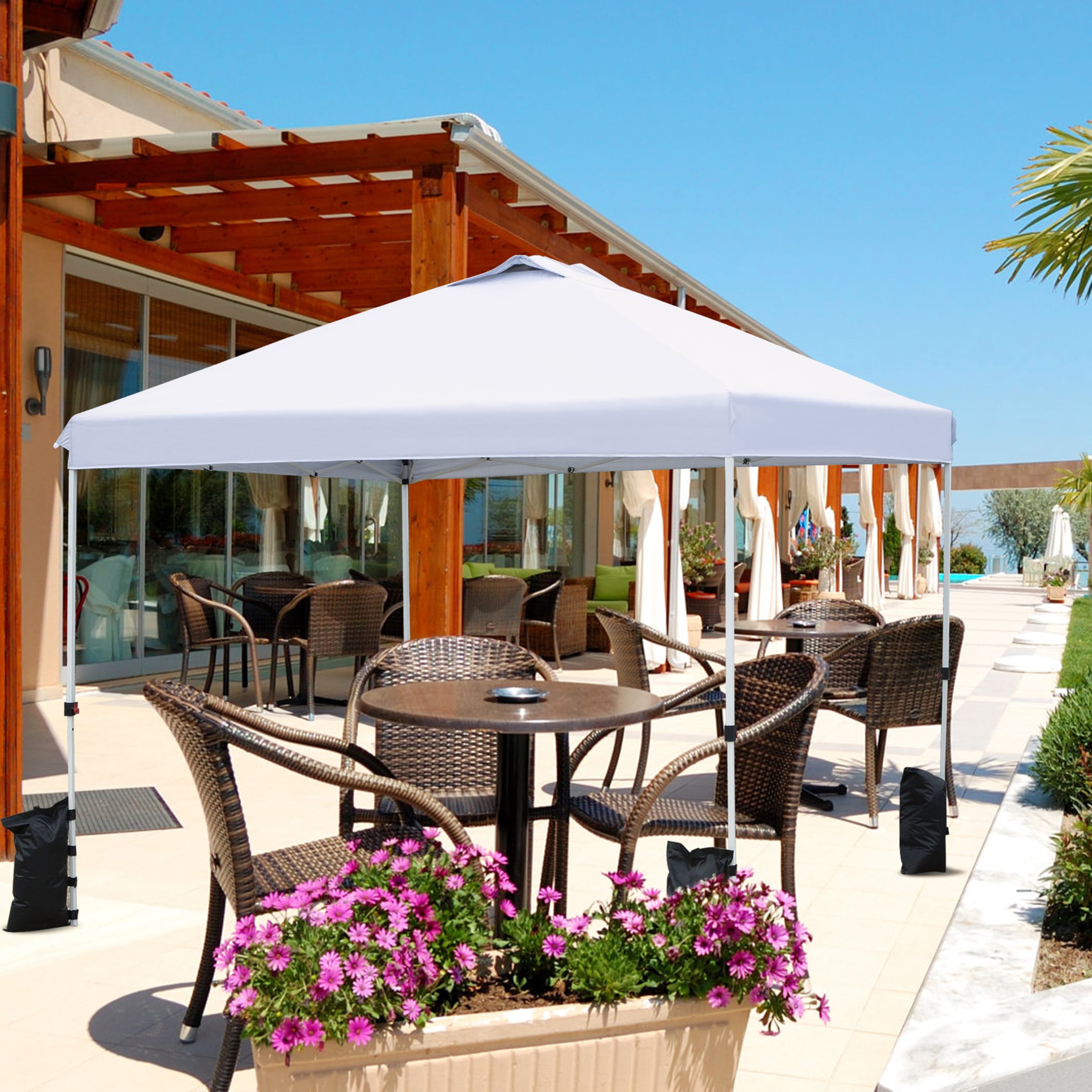 Unity UF-PCT-WH 10-ft x 9-ft Rectangle White Standard canopy