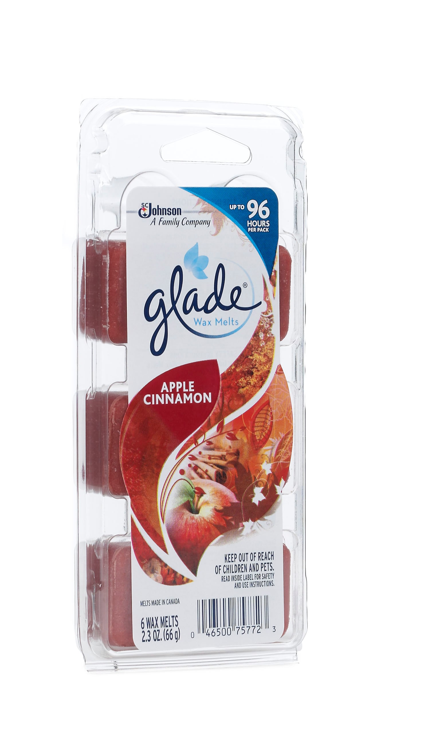 Glade Wax Melts 6-Pack Apple Cinnamon Plug-in Electric Air