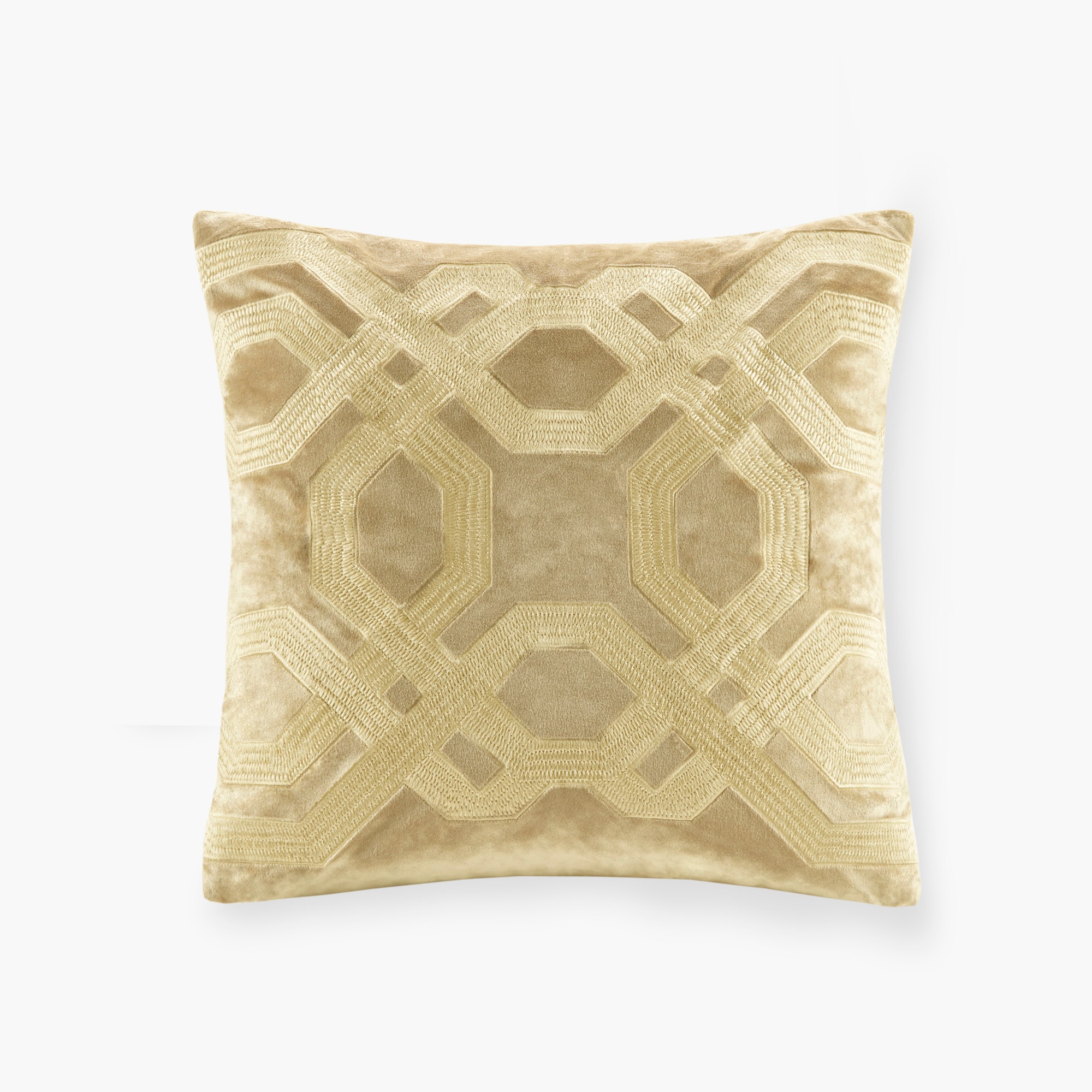 LOVMOR SF-X-B035129199 Square Decor Pillow Gold 18x18