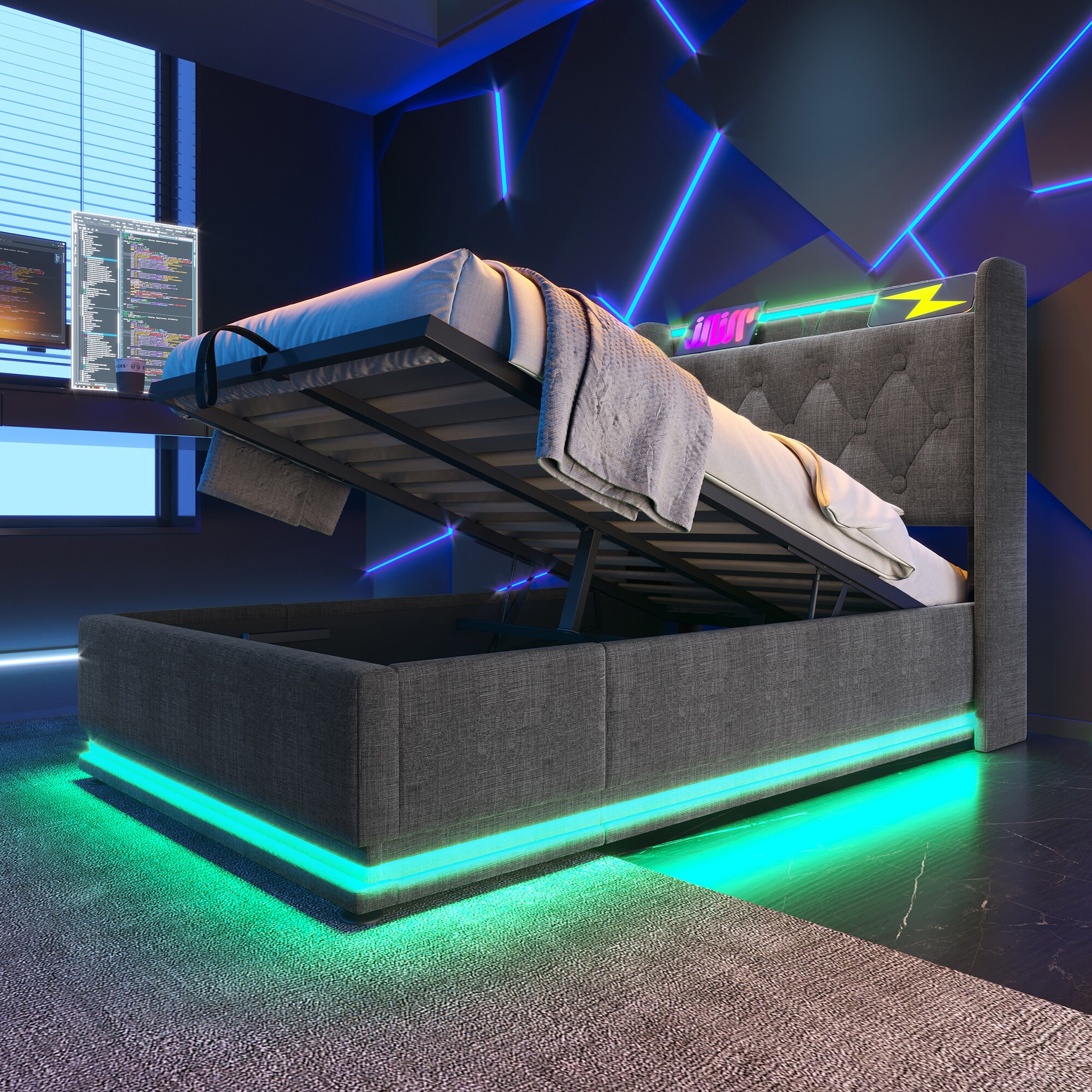 ModernLuxe L3P-N736P188805G beds - View #10