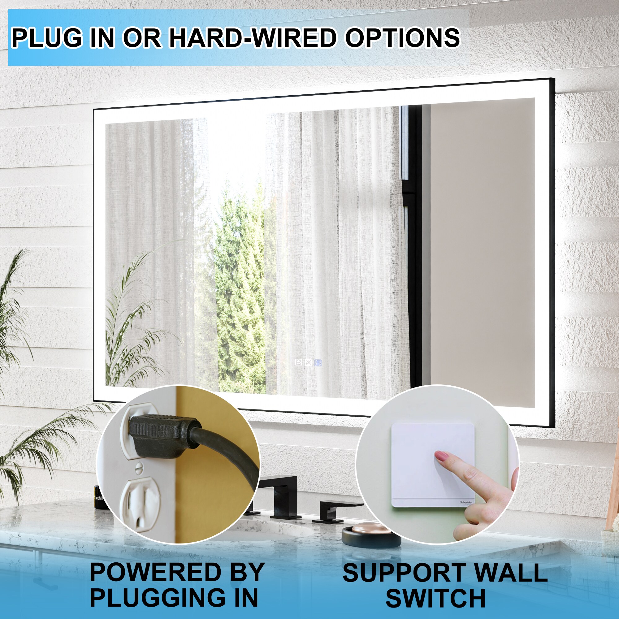 AAZJ JKF-MU04-4236SF1 Framed-Bath-Mirrors - View #4