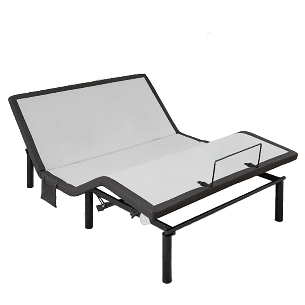 Kahomvis - Queen Grey Metal Adjustable Bed
