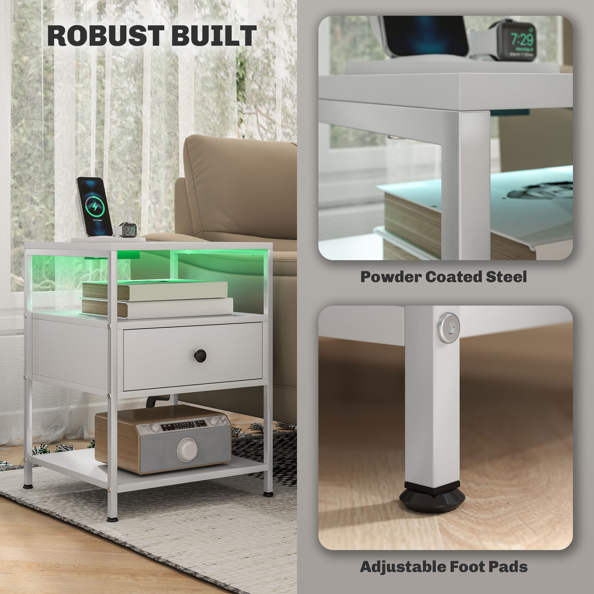 HomCom 839-951V80WT End-Tables - View #5