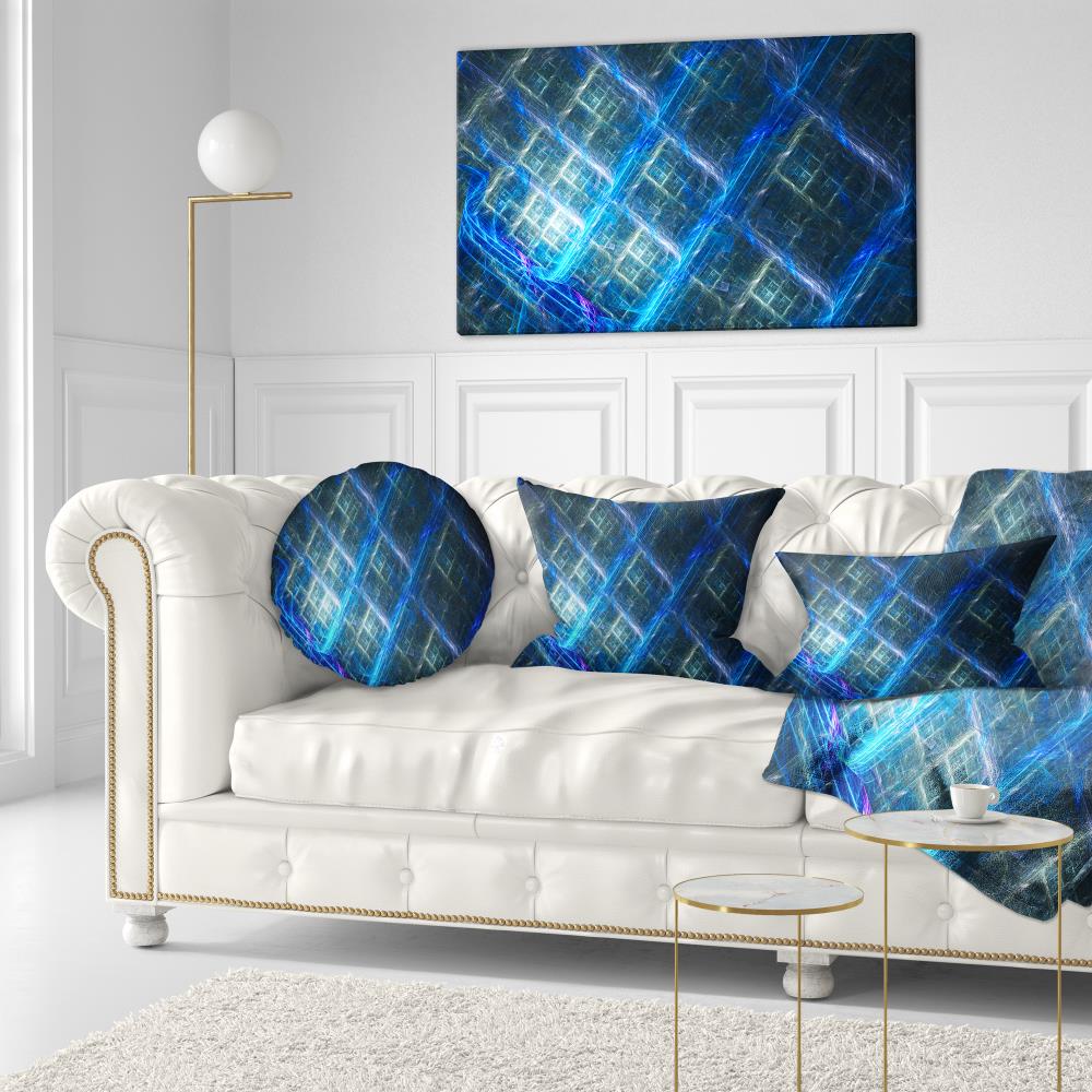 Designart CU15815-12-20 12-in x 20-in Blue Indoor Decorative Pillow