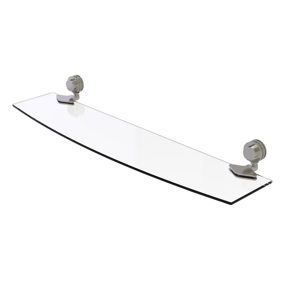 Allied Brass 433D/24-SN Venus Satin Nickel Wall mount Bathroom Shelf ( 24-in x 2-in x 5-in )