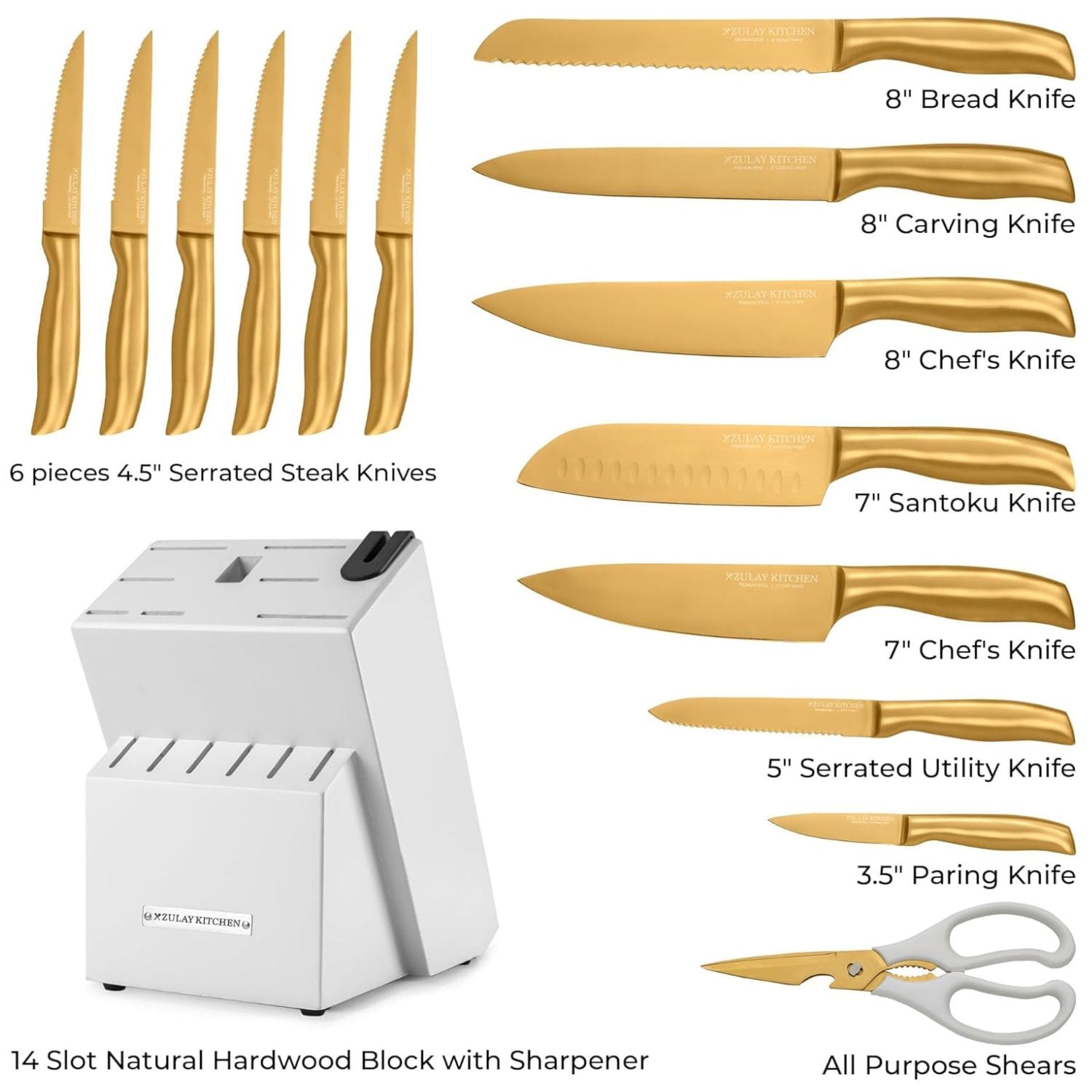 Zulay Kitchen 195702020118 cutlery - View #3
