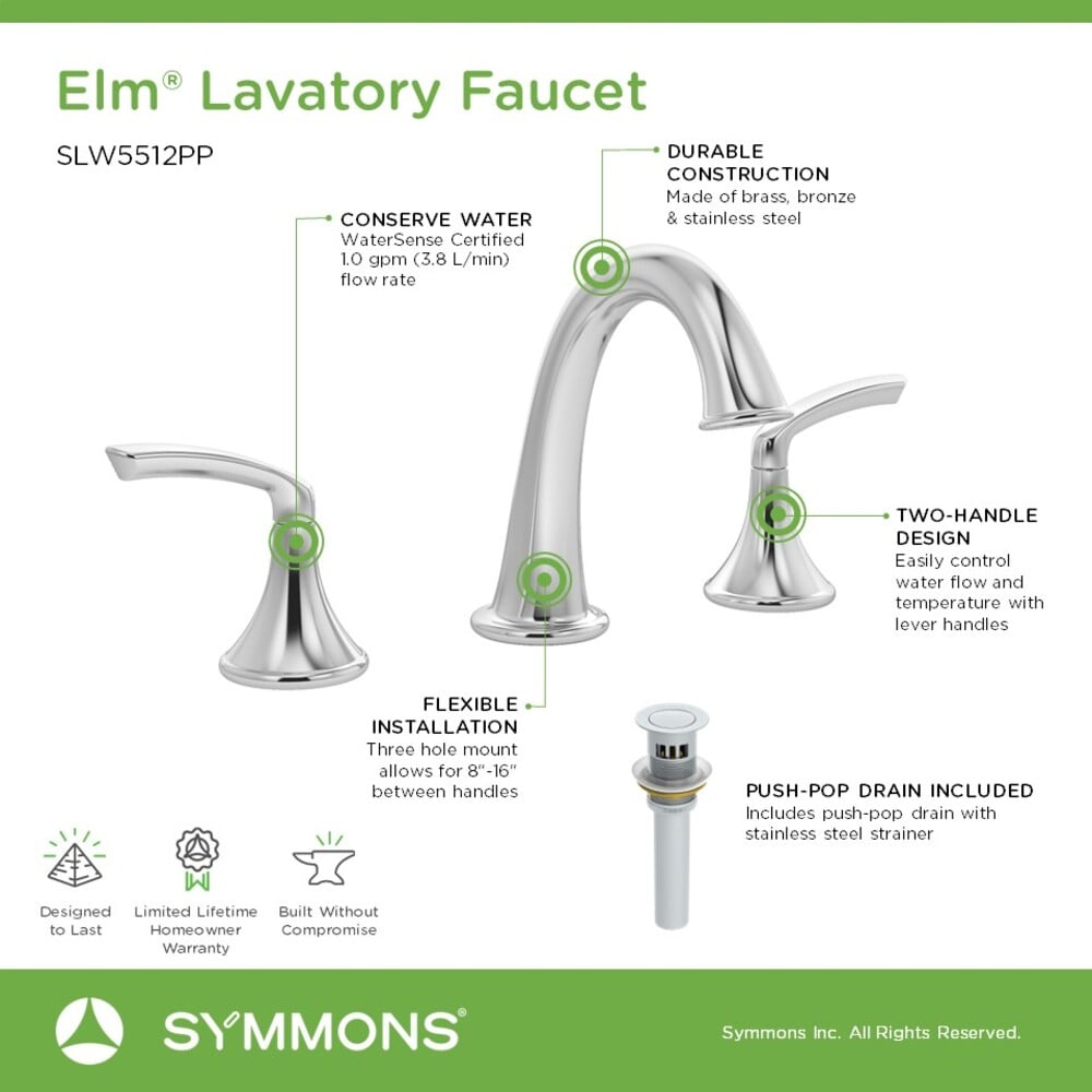 Symmons SLW5512PP Lavatory-Faucets - View #4