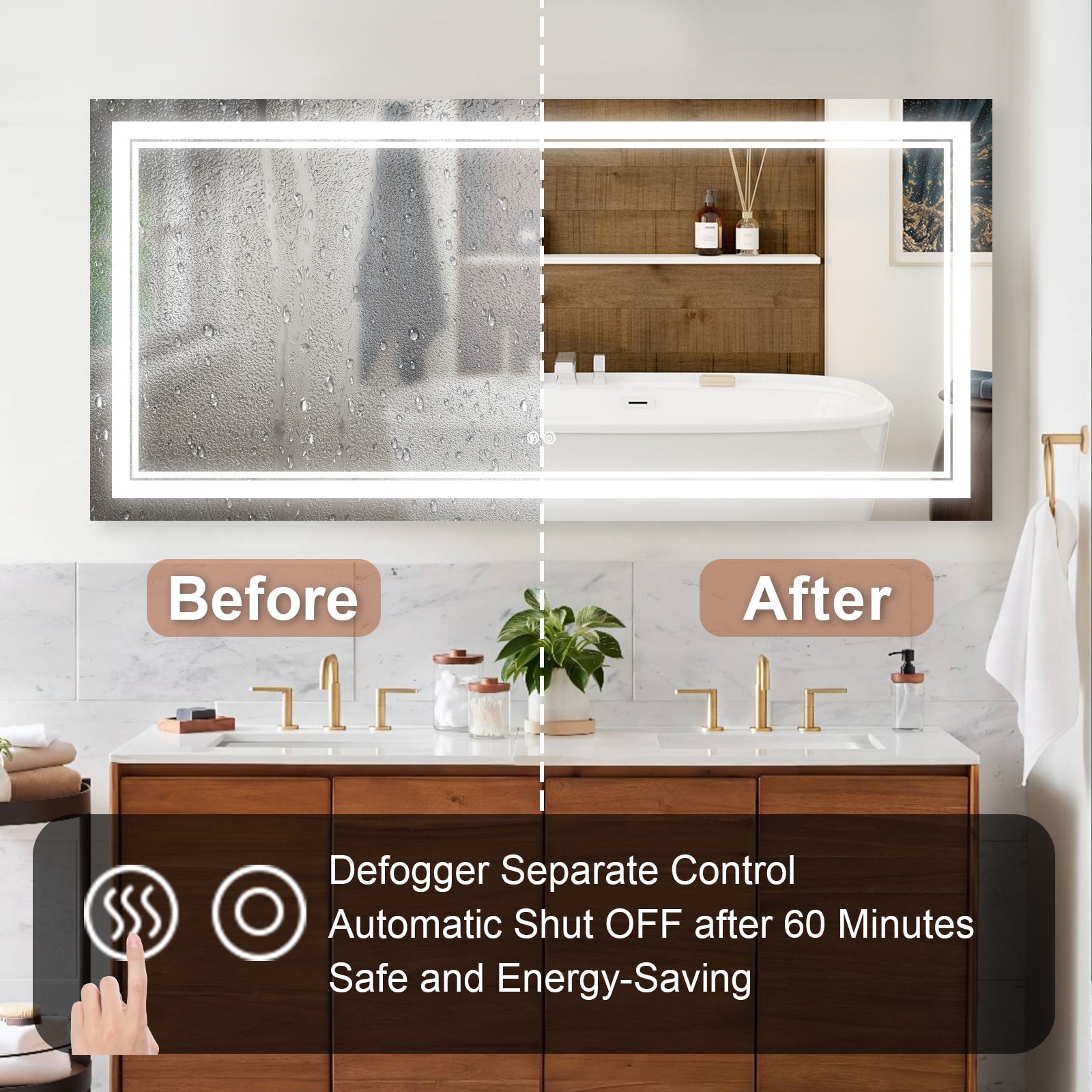 Forclover WBSG-127901 Framed-Bath-Mirrors - View #10