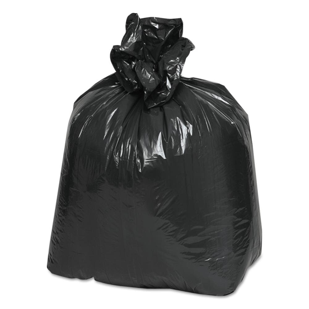 EARTHSENSE 500-Pack 10-Gallon Black Plastic Can Twist Tie Trash Bag in ...