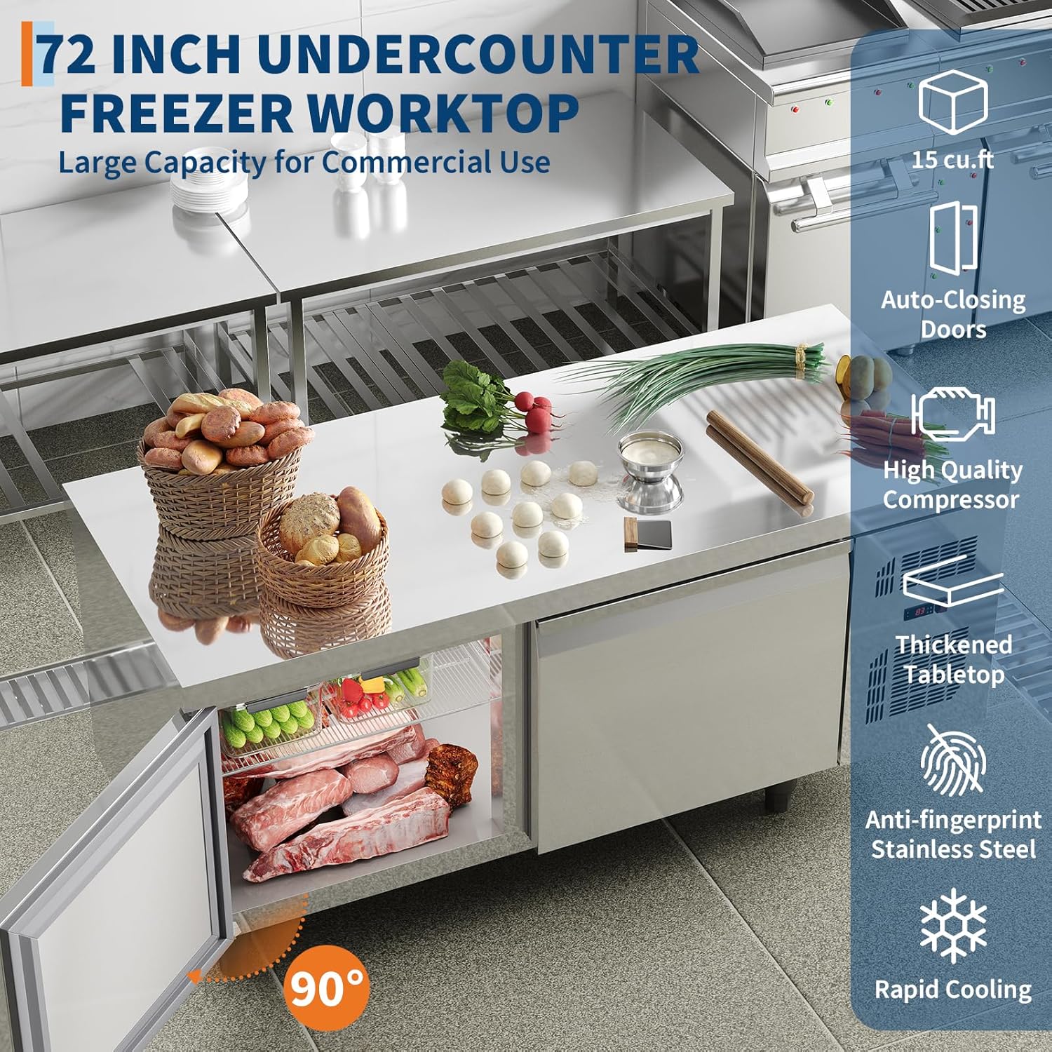 GAOMON LSPPJOK-DRJF0LBH15 Commercial-Freezers - View #7