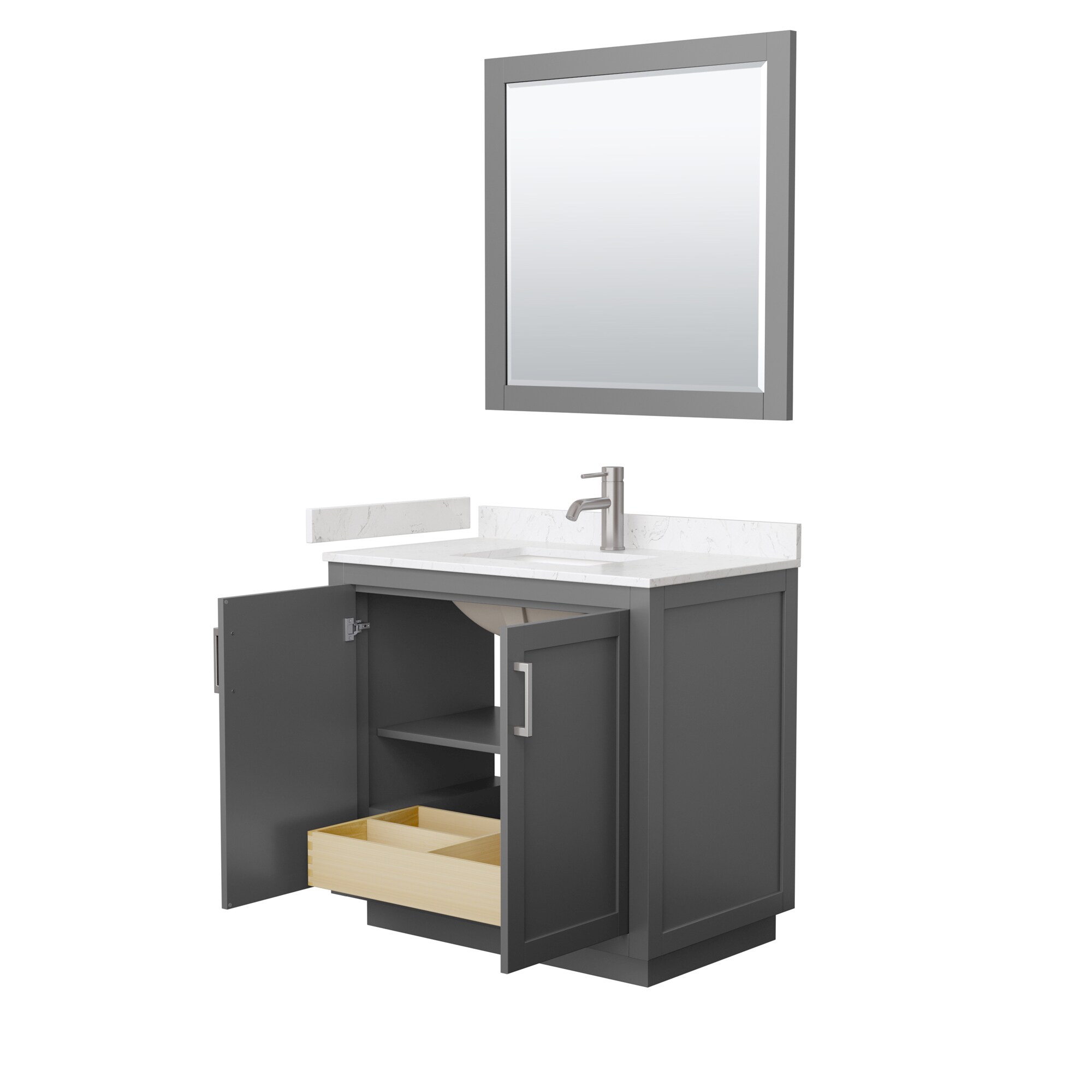 Wyndham Collection WCF292936SKGC2UNSM34 Bath-Vanity-Combo - View #3