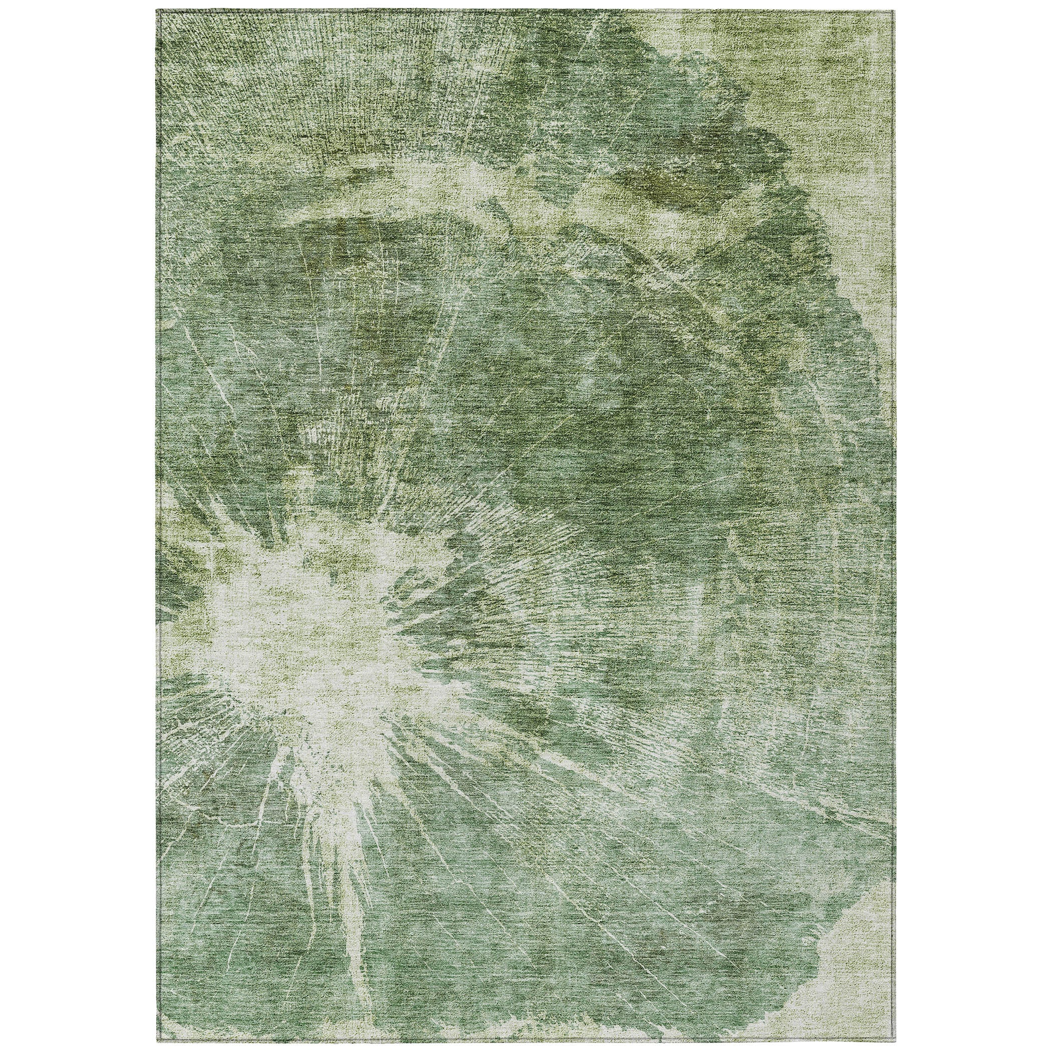 Addison Rugs ACN719FE5X8 Chantille ACN719FE 5 x 7 (ft) Polyester Fern Rectangular Indoor/Outdoor Geometric Machine washable Area rug