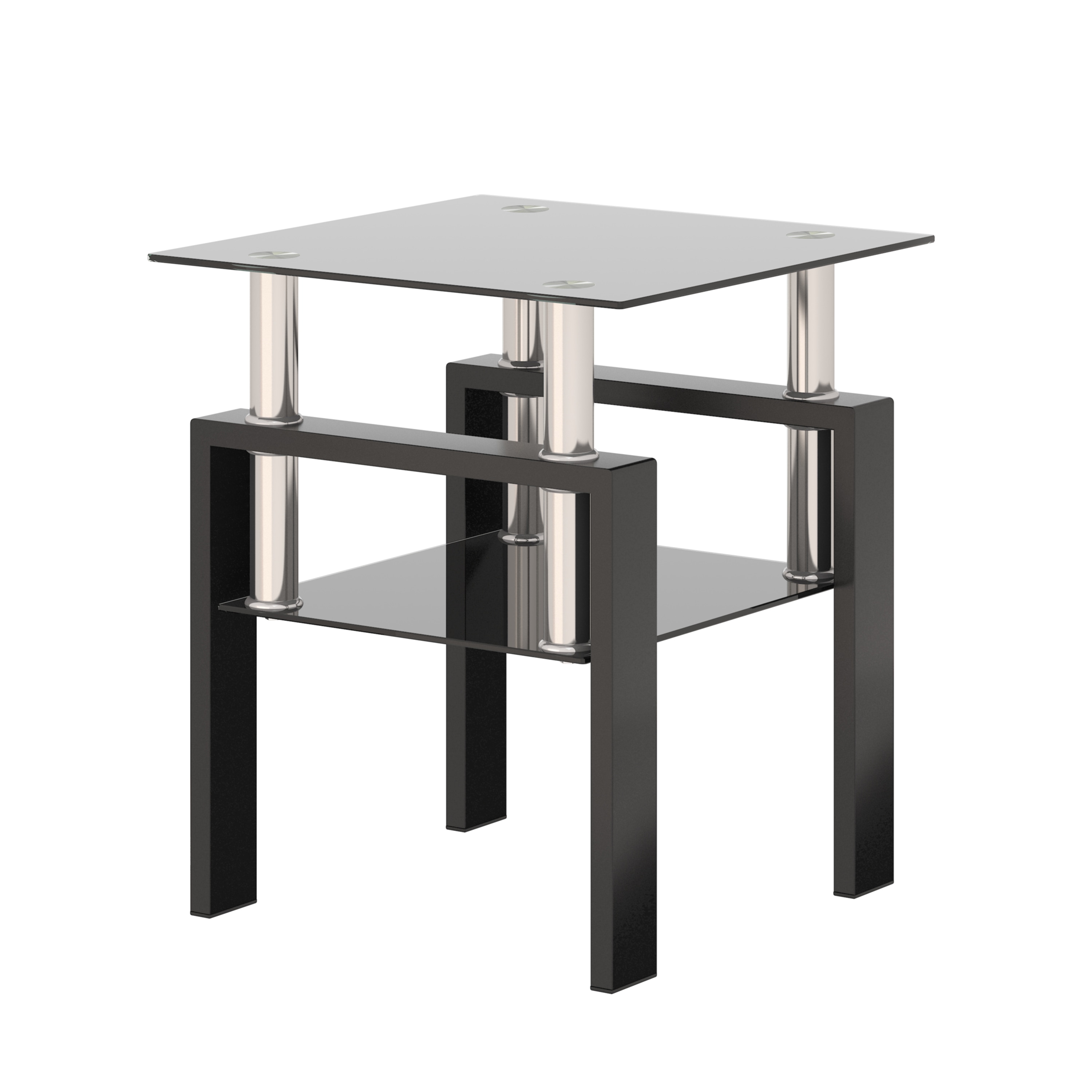 Siavonce XH04204 Transparent Glass Modern Coffee Table