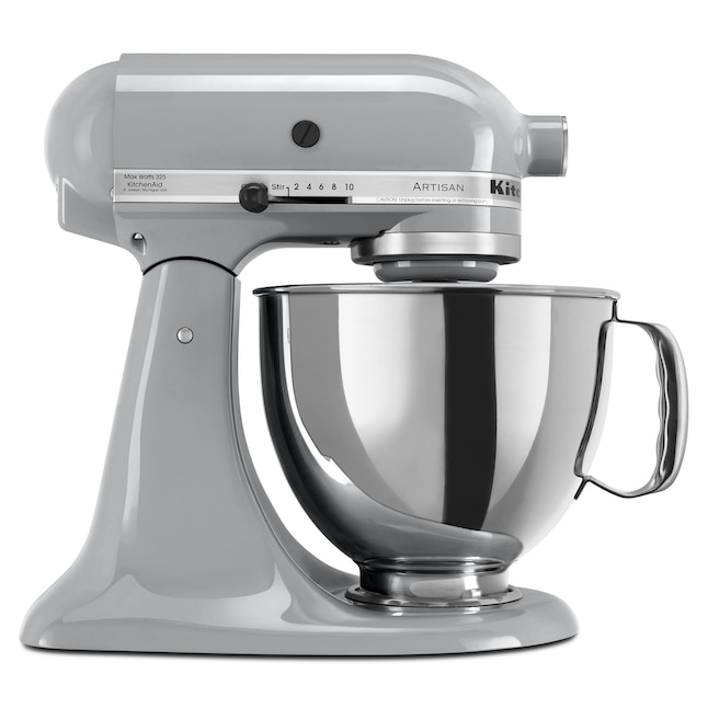 KitchenAid Artisan Series 5-Quart 10-Speed Metallic Chrome Residential Stand  Mixer in the Stand Mixers department at