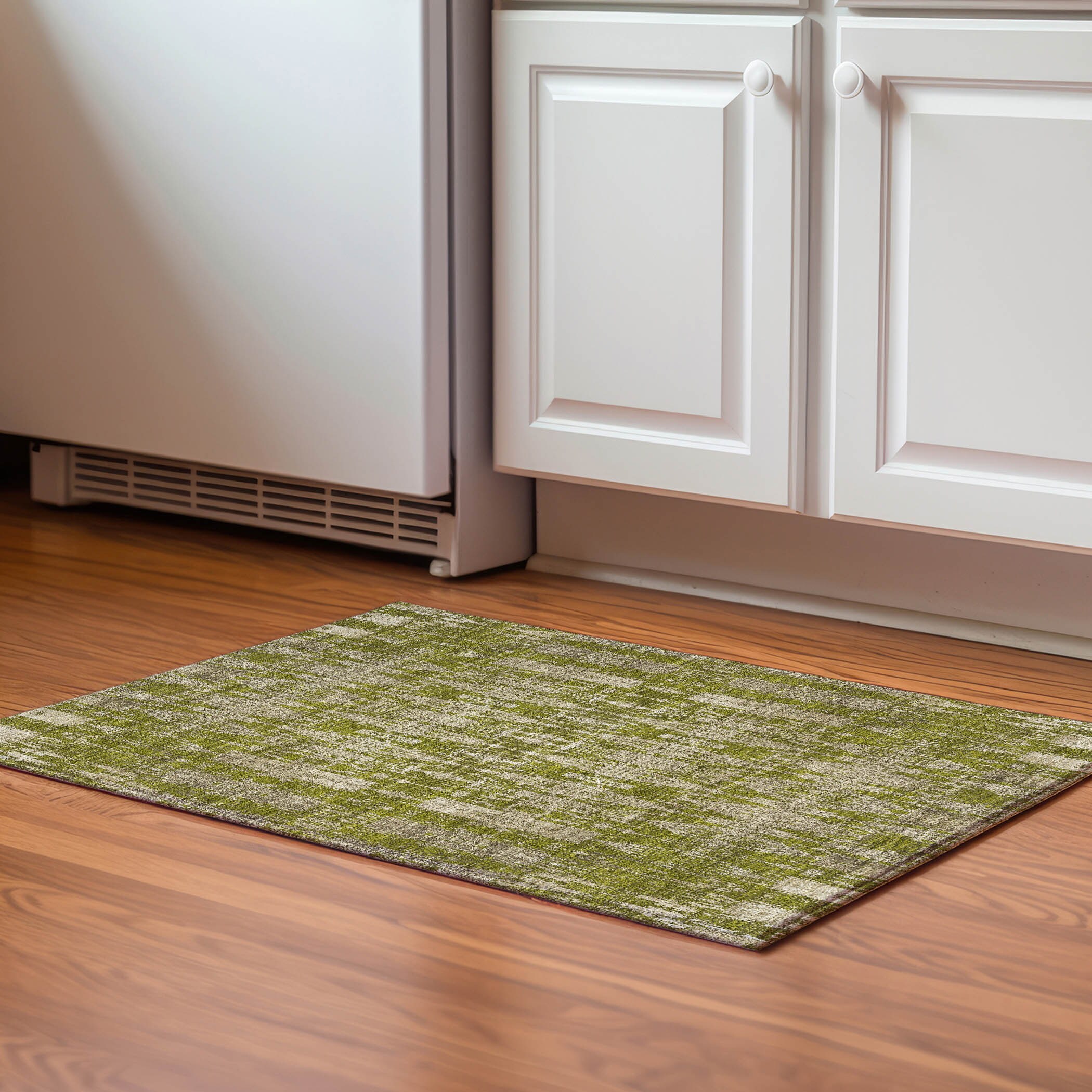 Addison Rugs AMF580OL20X30 Mayfield AMF580OL 2 x 3 (ft) Loomed Polyester Olive Rectangular Indoor Geometric Machine washable Area rug