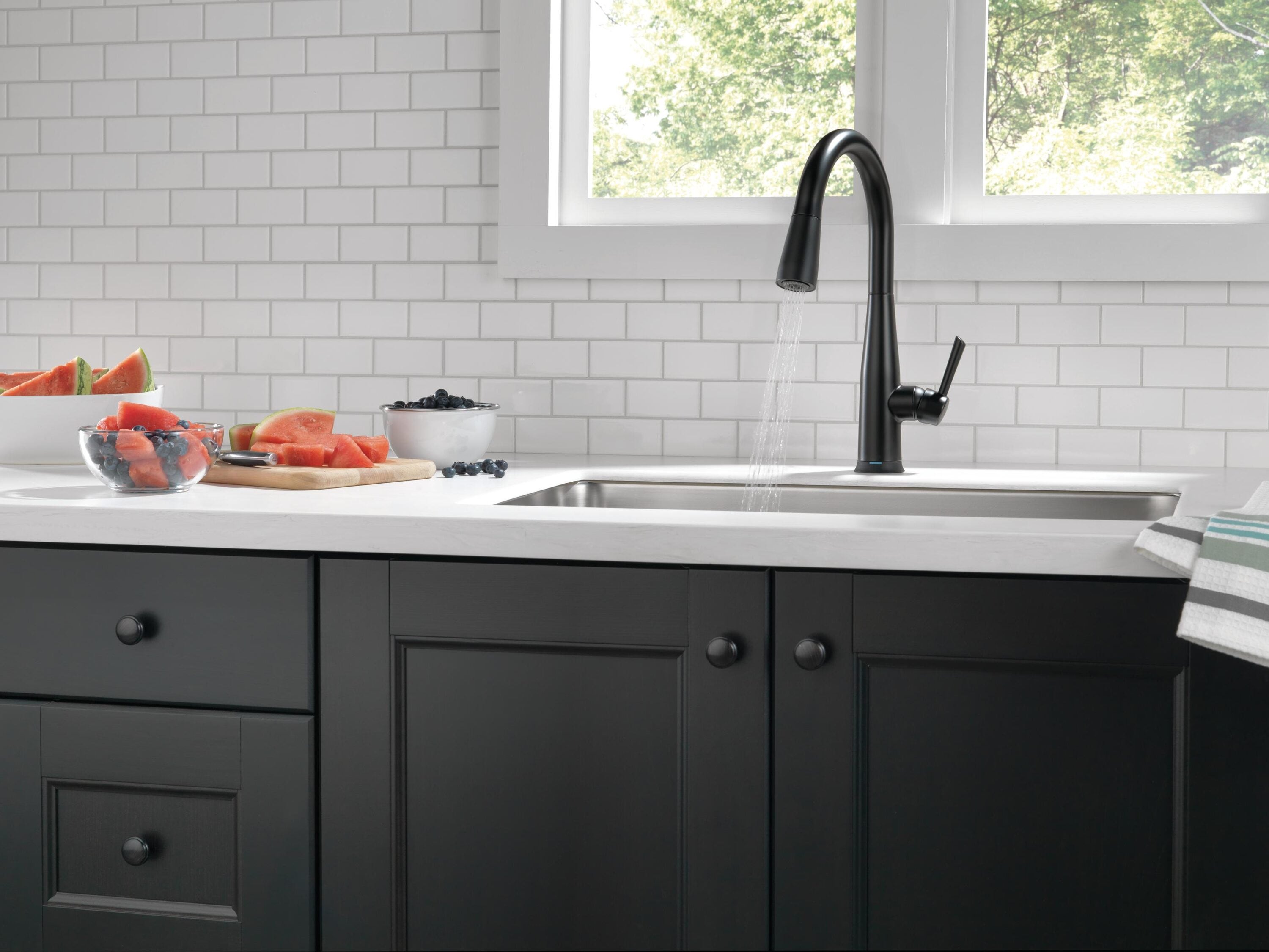 Ternal Sinkmat for Kitchen Sink Faucet, Silicone, Black, Splash Guard &  Drip Cat