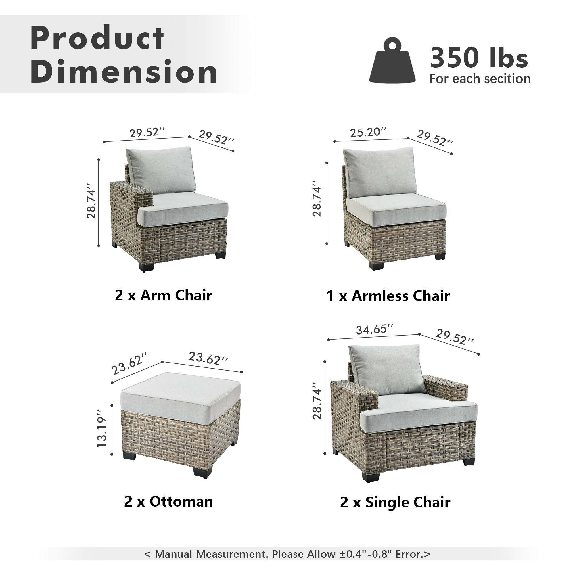 ALTRIGUS 6L-TBS407-AL Patio-Conversation-Sets - View #3
