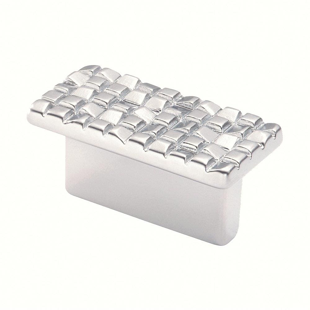 Siro Designs 90-144 Mosaic 1-1/4-in Center to Center Matte Chrome Rectangular Bar Drawer Pulls