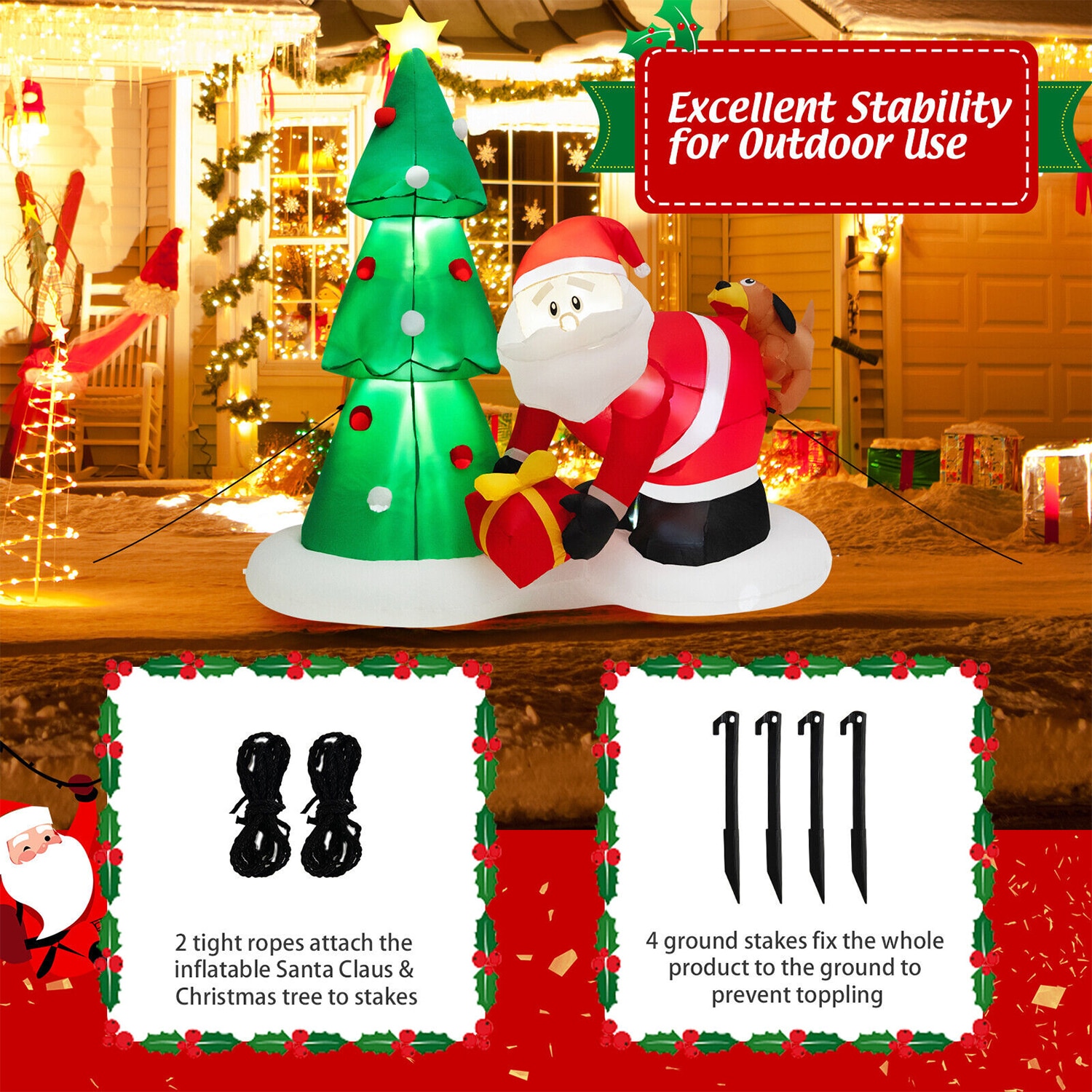 WELLFOR HYJ24096US Christmas-Inflatables - View #5
