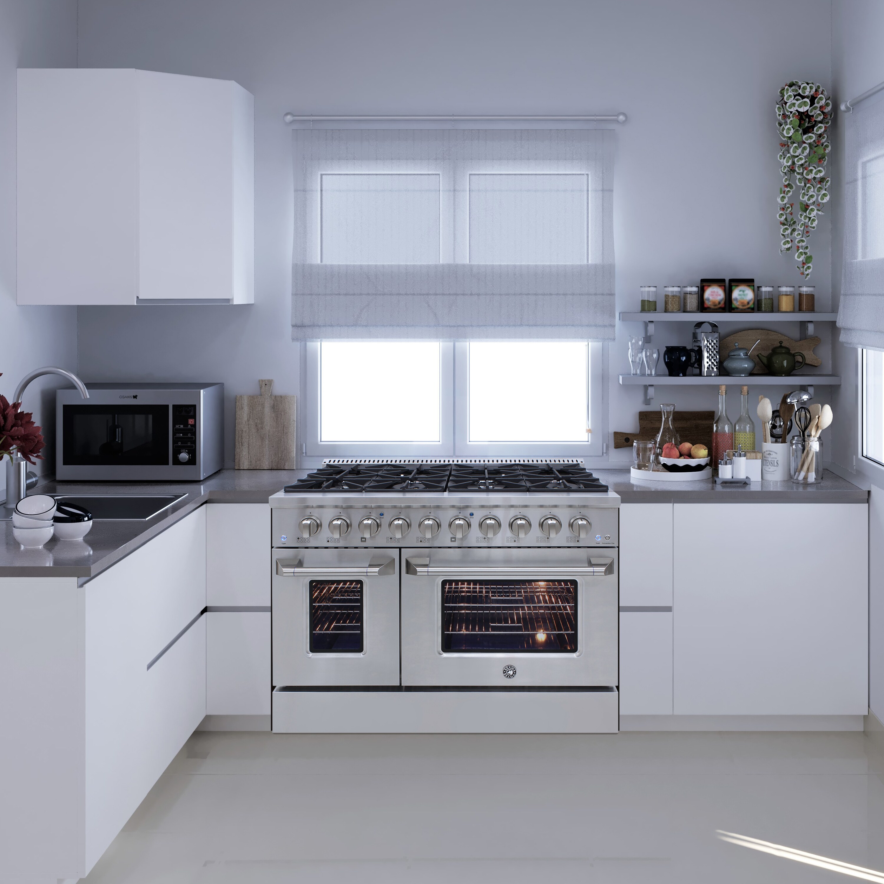 Brama BR4801SSDF Dual-Fuel-Ranges - View #8