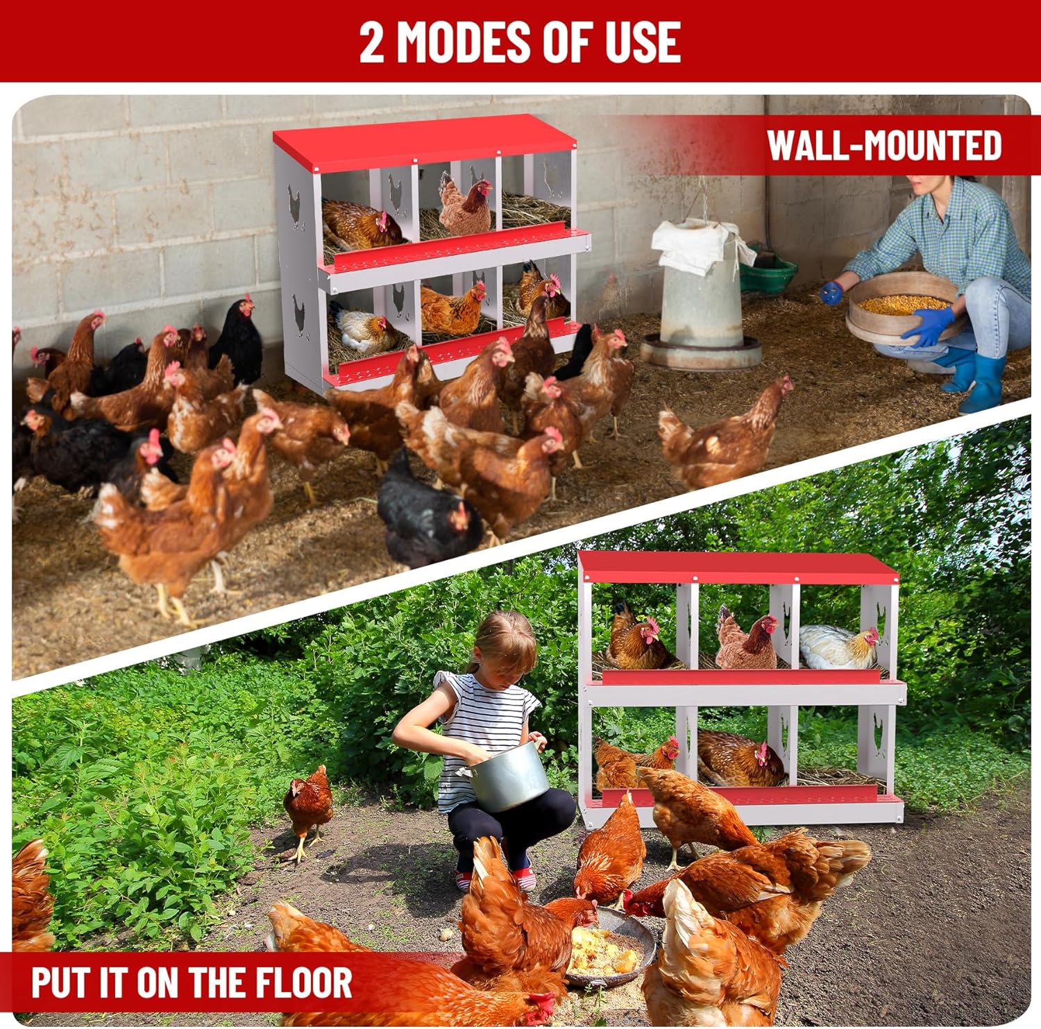 Qeetex WLS-PHO-348SAPGG Chicken-Coops-Rabbit-Hutches - View #7