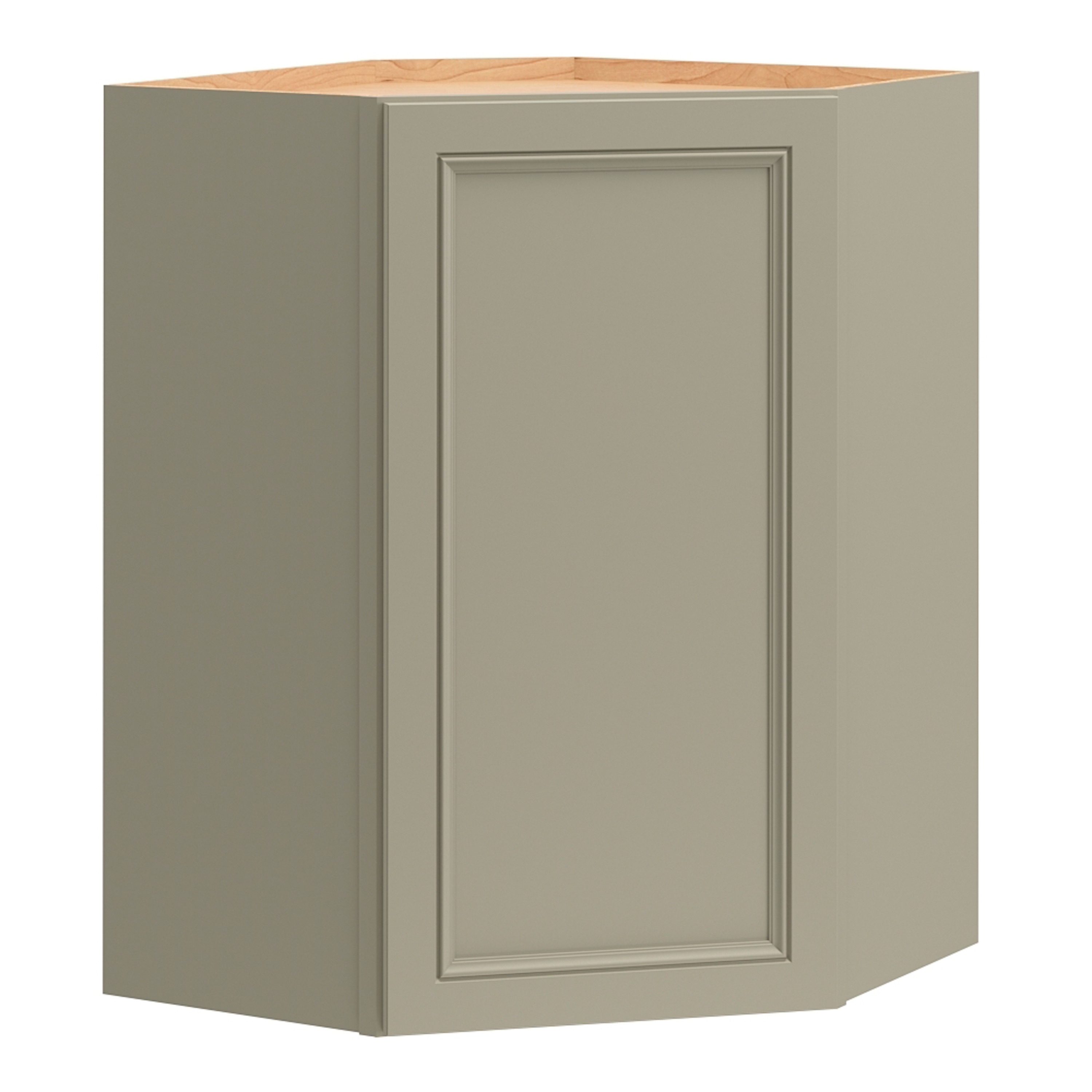 Diamond NOW G15 DC2436R Wintucket 12-in W x 36-in H x 24-in D Cloud Gray Diagonal Corner wall Fully assembled Cabinet (Recessed Panel Square)