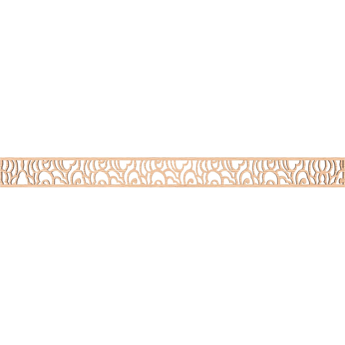 Ekena Millwork Springfield Fretwork Flat Trim 4in x 3.87ft Red Oak