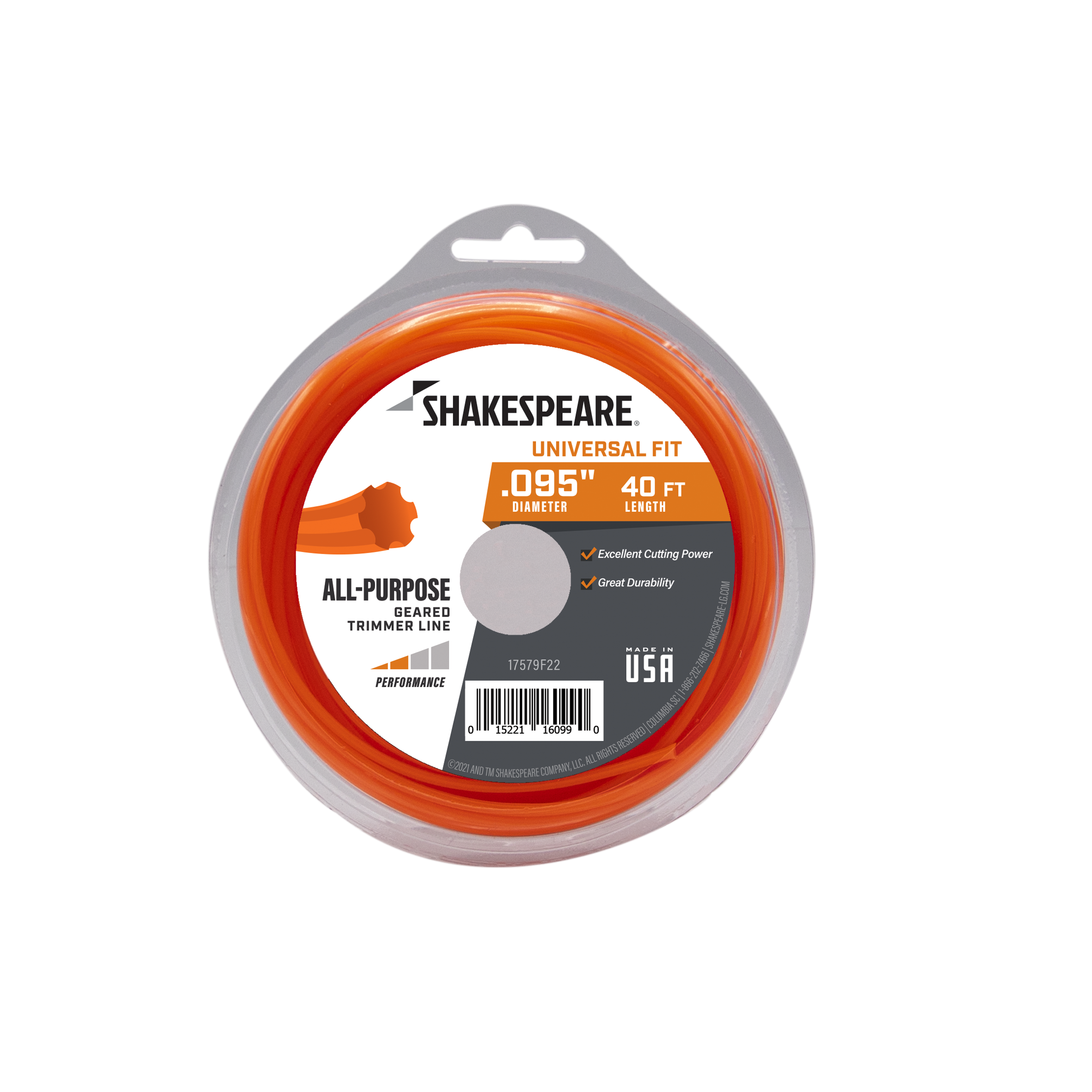 Shakespeare 0.095-in x 40-ft Spooled Trimmer Line