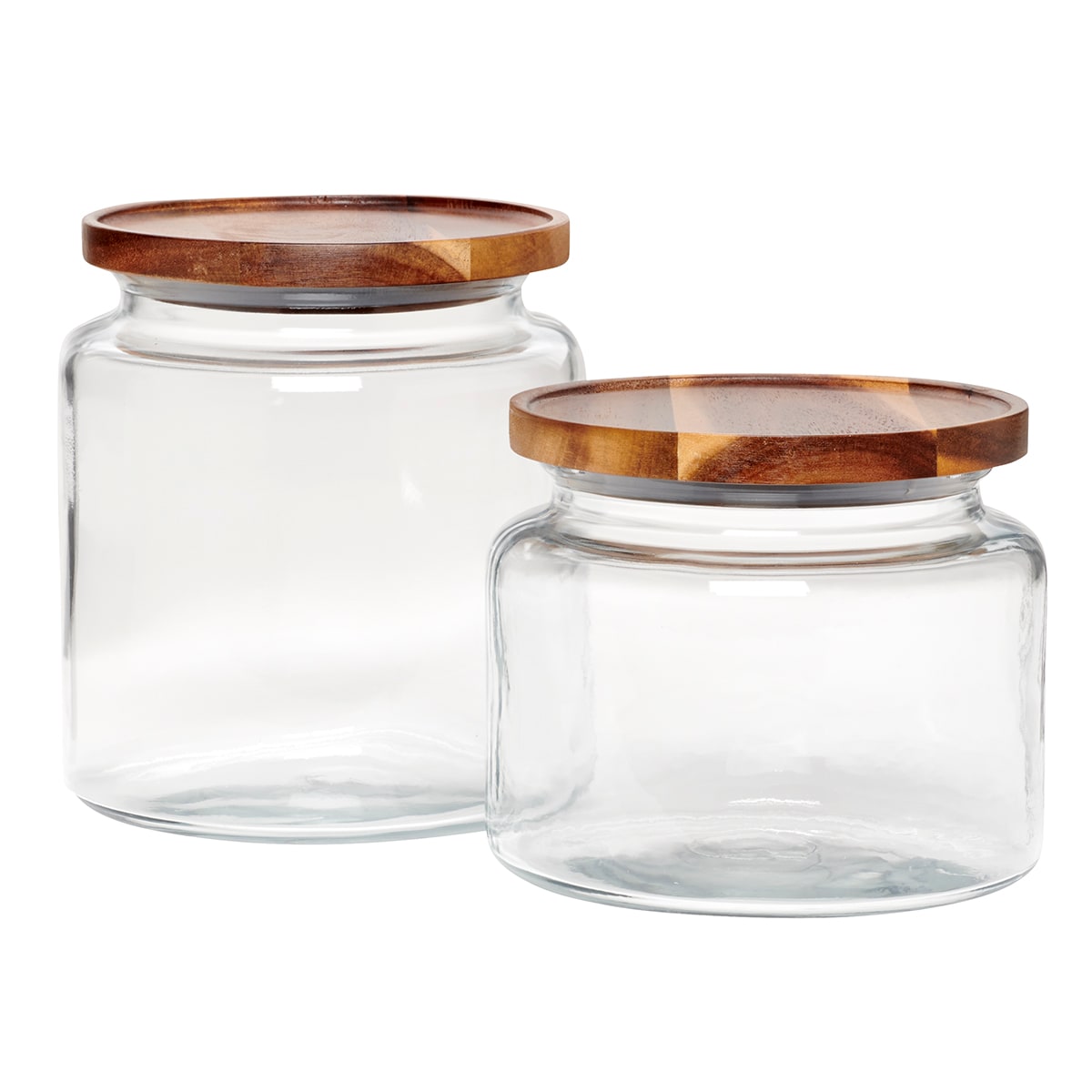 1 1/2 Quart Anchor Square Jar with Bamboo Lid