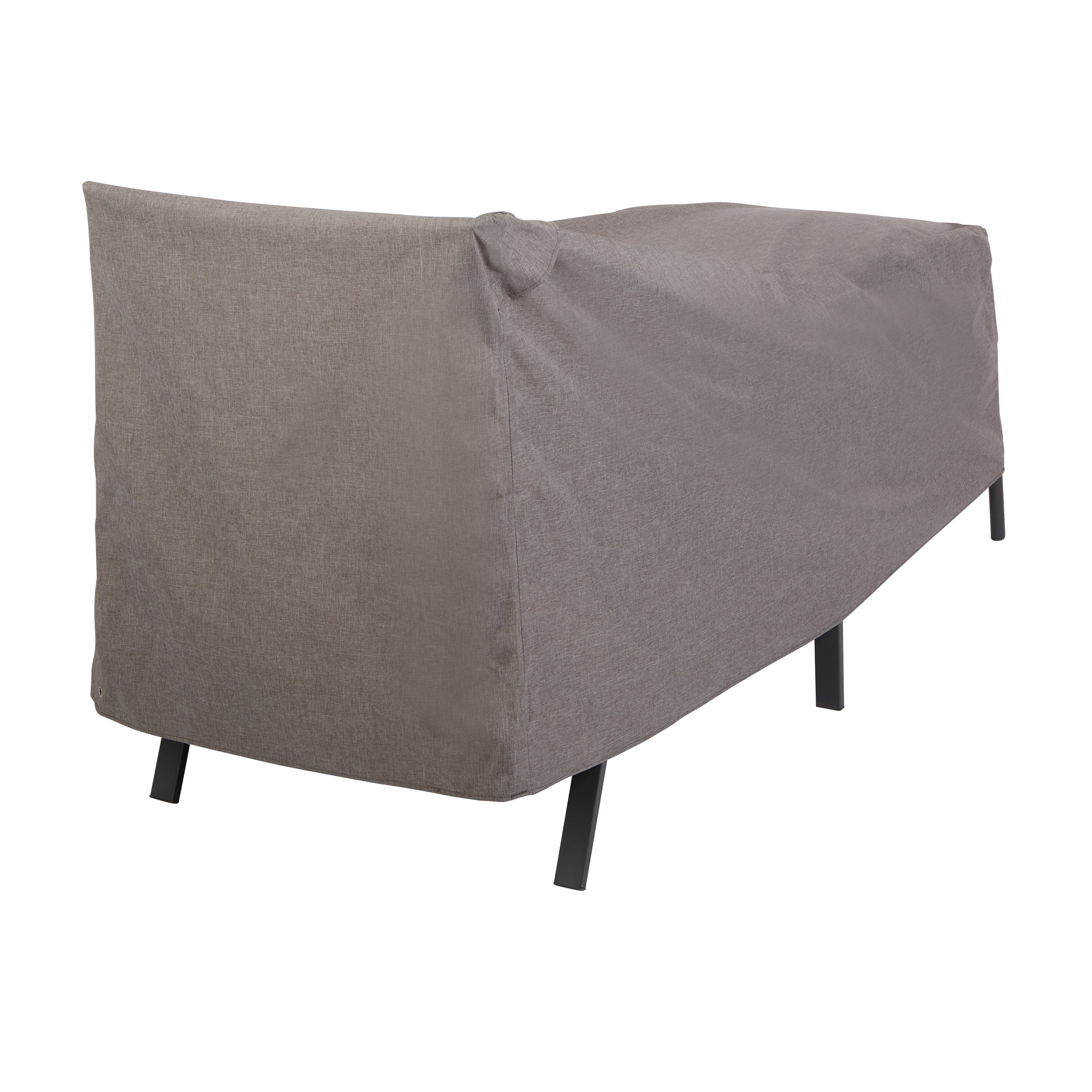 Gray Waterproof Patio Chaise Lounge Cover with Taped Seams