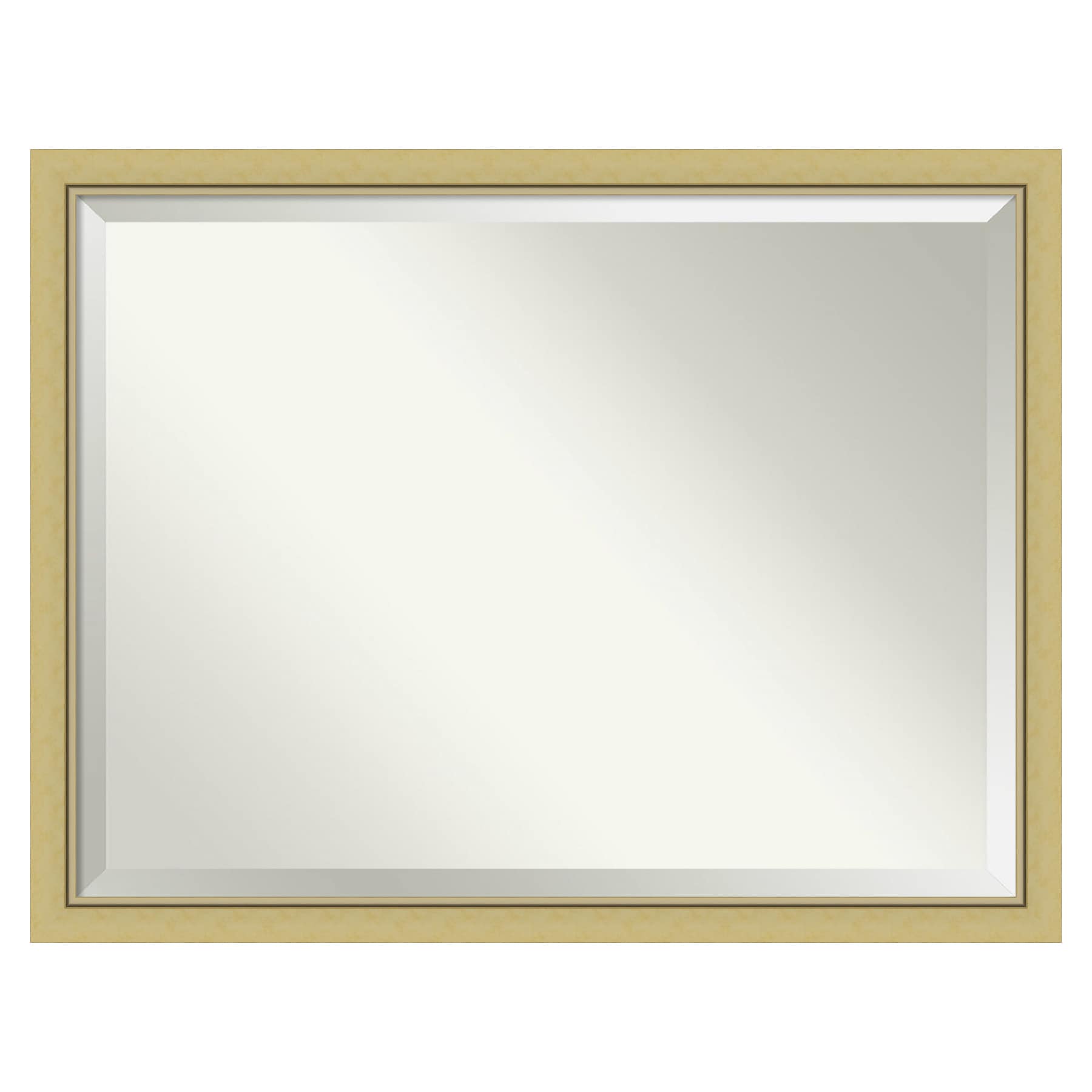 Amanti Art DSW4593683 Landon 43.38-Inches x 33.38-Inches Framed Rectangle Bathroom Vanity Mirror ( Glossy Gold )