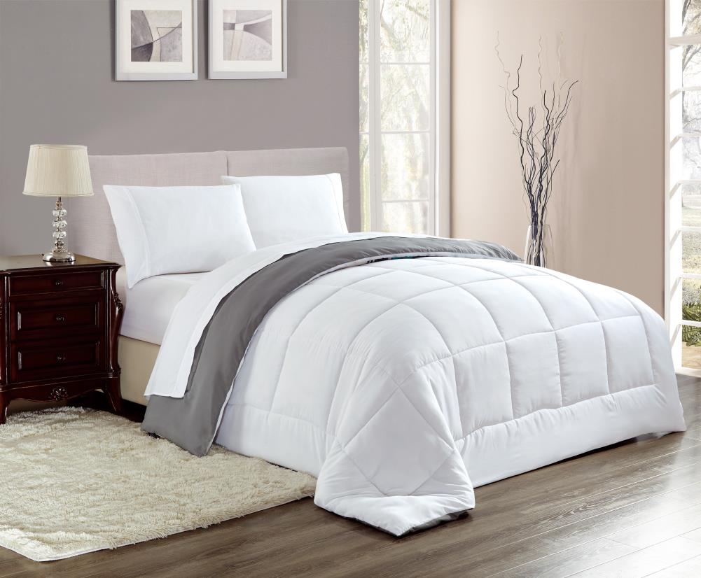 Luxury Reversible Premium Down Alternative Comforter Duvet Brushed Microfiber US 