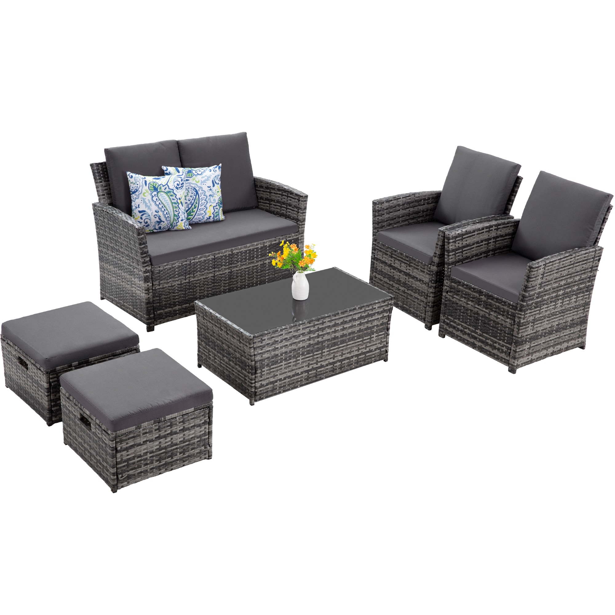 EarlGrove LS-F5781-GY00304 Patio-Conversation-Sets - View #2
