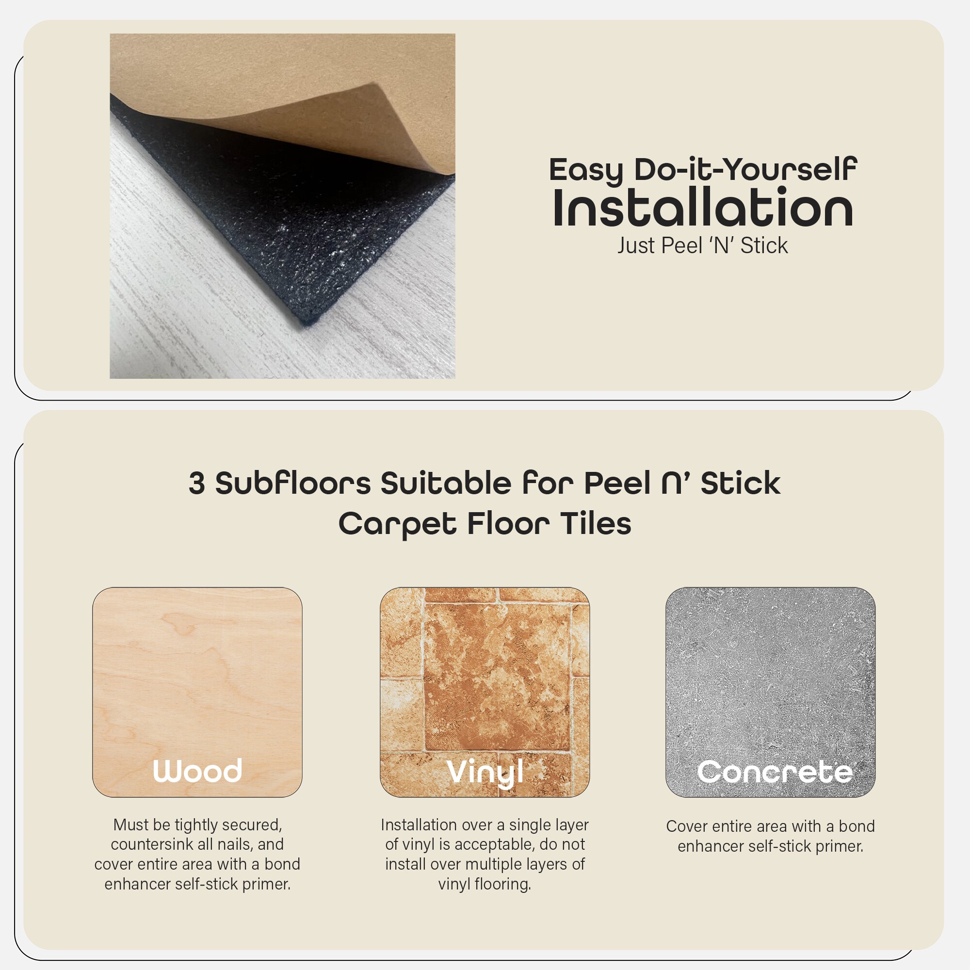 Nexus Smoke 19.7'' x 19.7'' Self Adhesive Polyester Carpet Tile