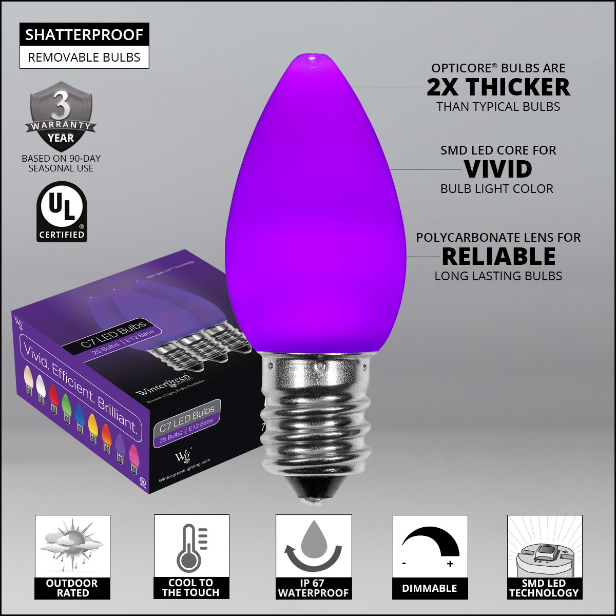 Wintergreen Lighting 74036 String-Light-Bulbs-Fuses - View #2