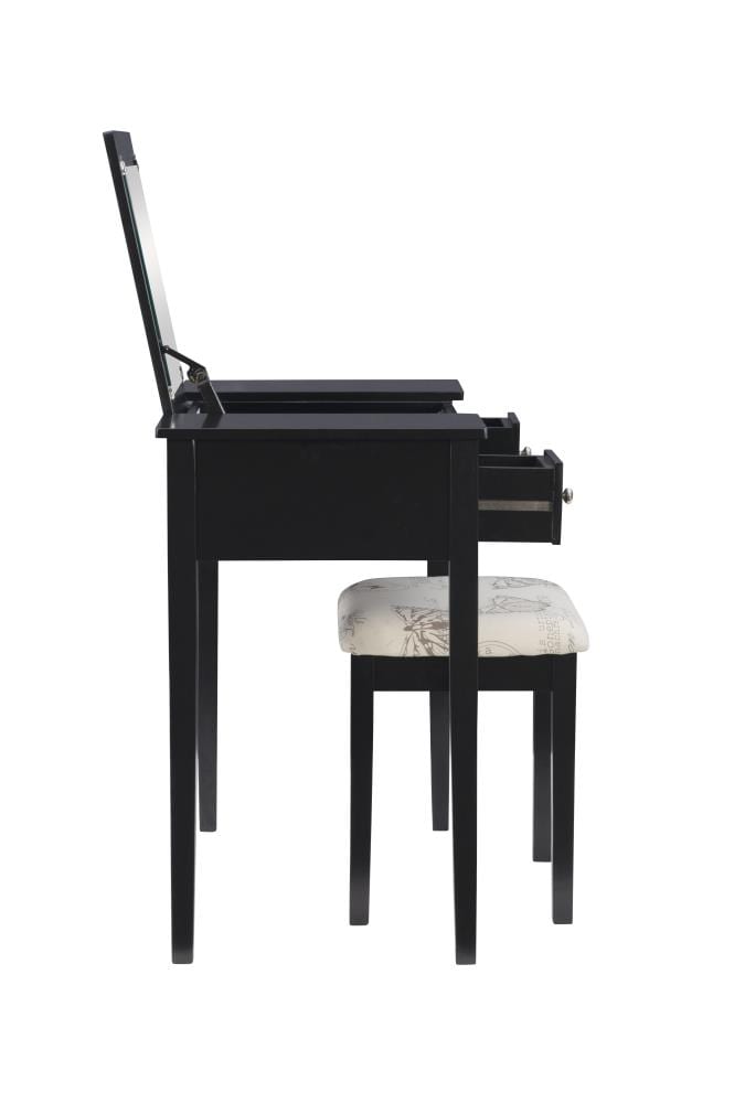 Linon 98135BLKX-01-KD-U Bedroom-Vanities - View #11