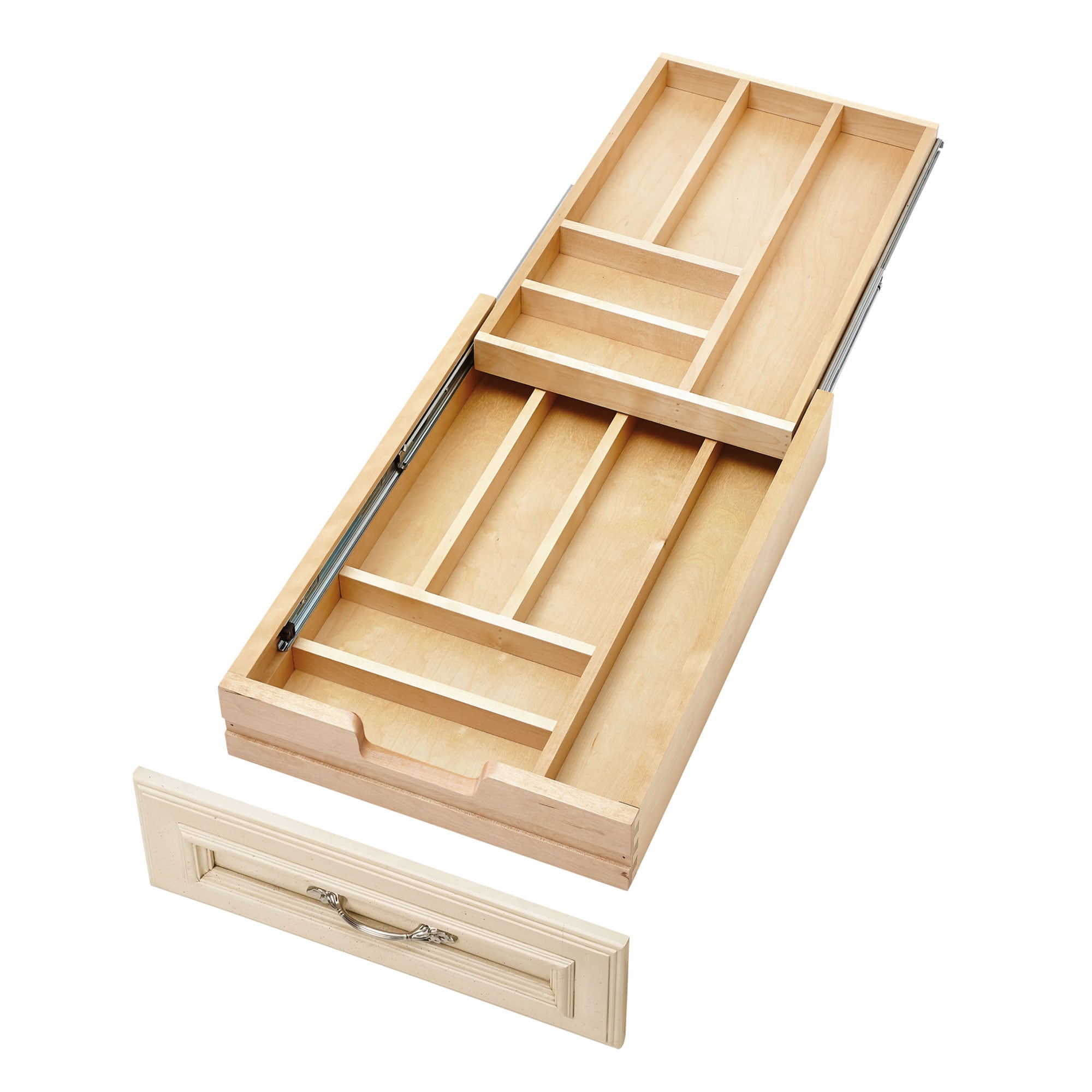 Rev-A-Shelf 272491 21.75-Inches x 15-Inches Brown Maple Wood Drawer organizer