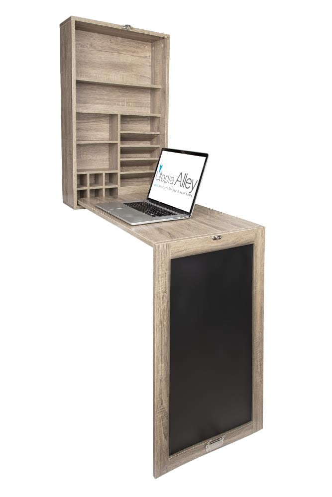 Utopia Alley SH2GY 18-in Gray Modern/Contemporary Computer Desk