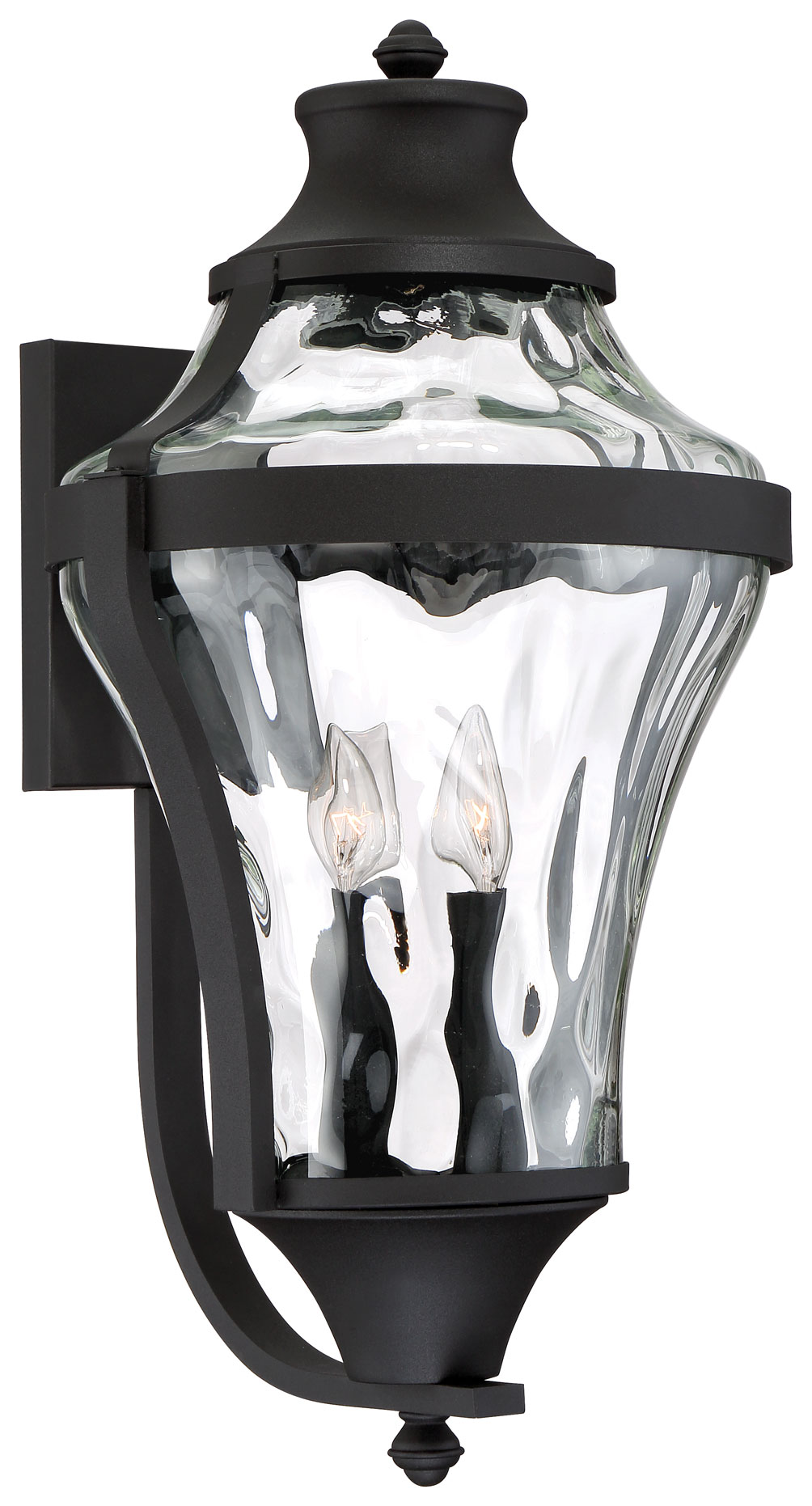 Minka Lavery 72567-66 Libre 4 -Light 23.5-in H Matte Black Hardwired Outdoor Wall Light