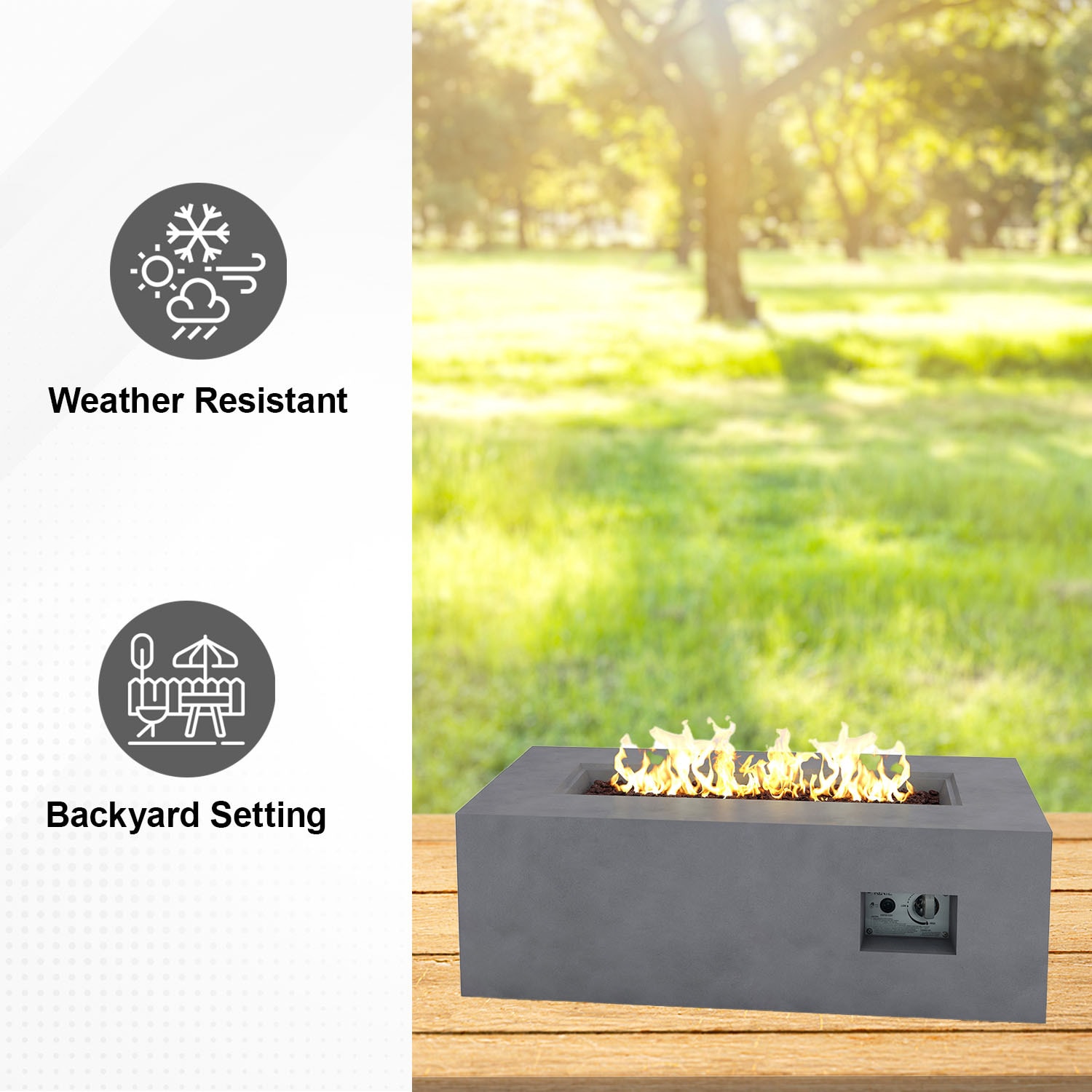 KANTE CT-GFP-R01-81921 Outdoor-Gas-Firepits - View #4