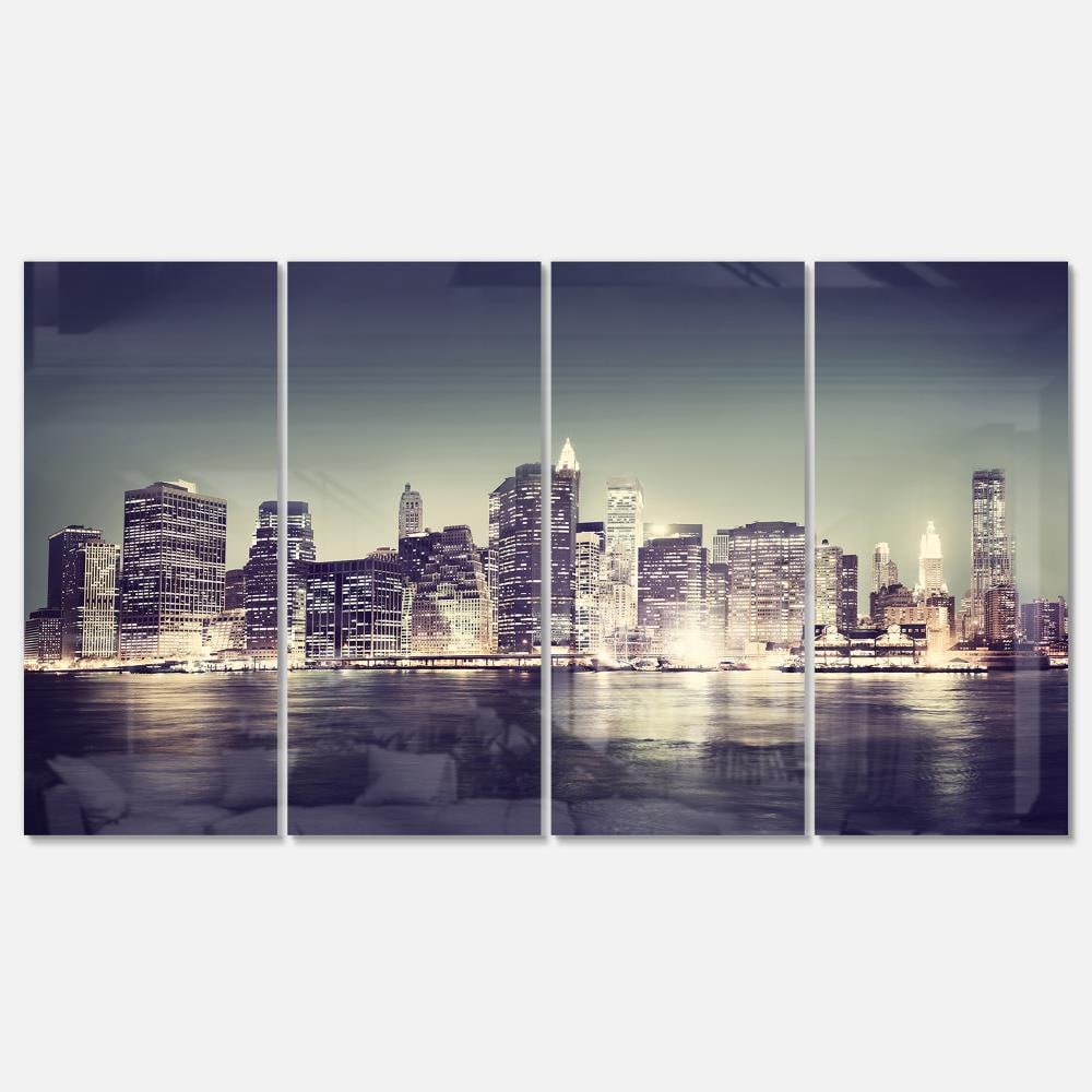 Designart 28-in H x 48-in W Cityscape Metal Print at Lowes.com