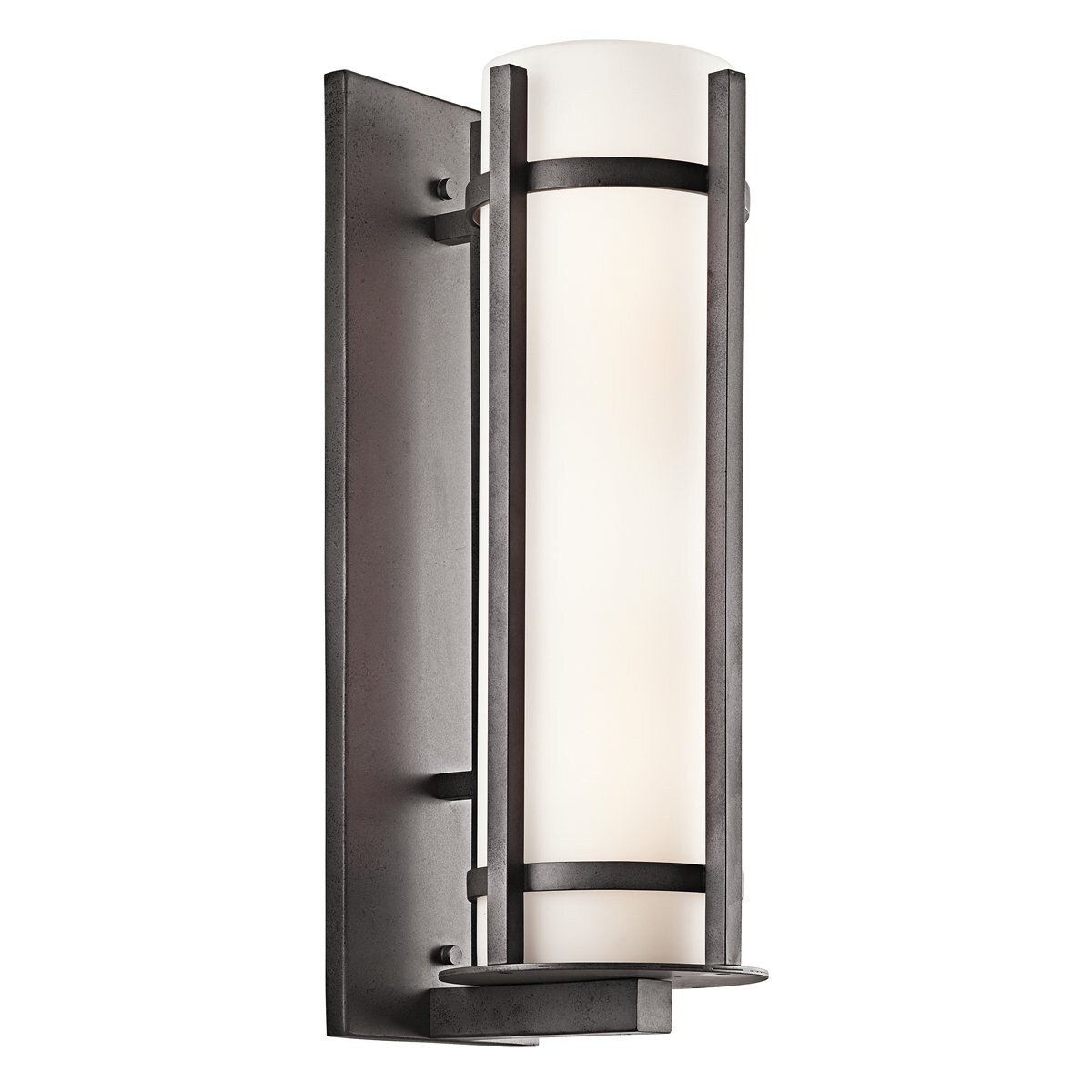 Kichler 49121AVI Camden 2 -Light 22.5-in H Gray Hardwired Outdoor Wall Light