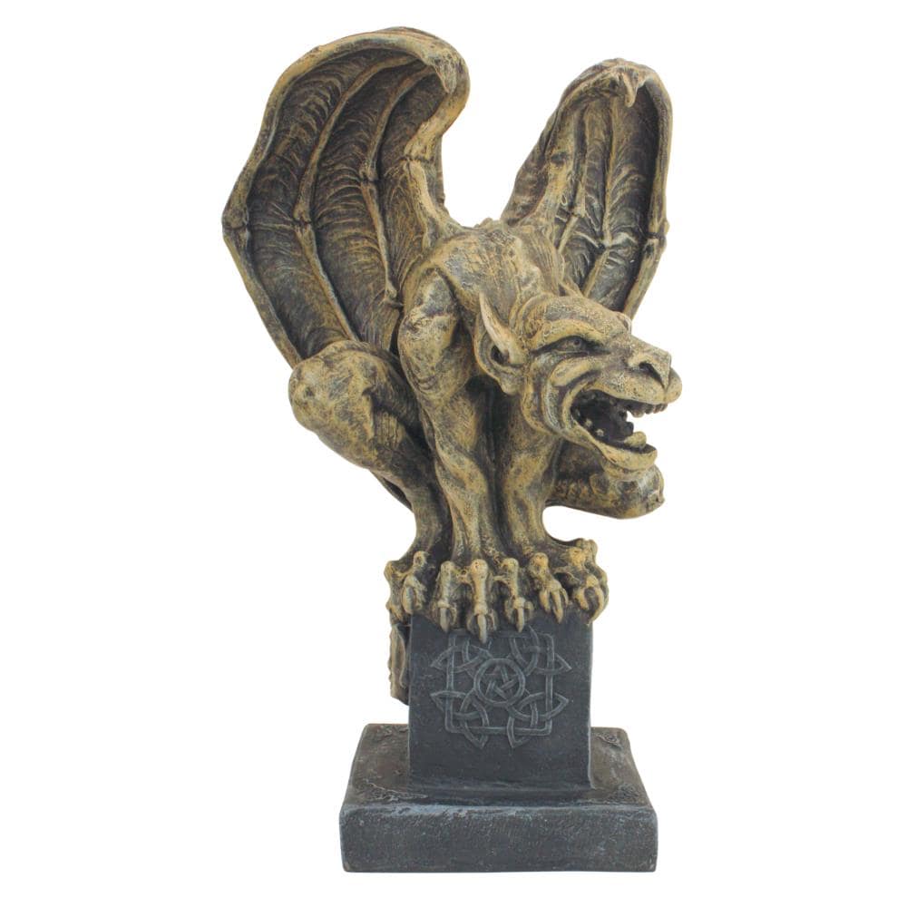 Design Toscano 12-in H x 7-in W Brown Gargoyle Garden Statue in