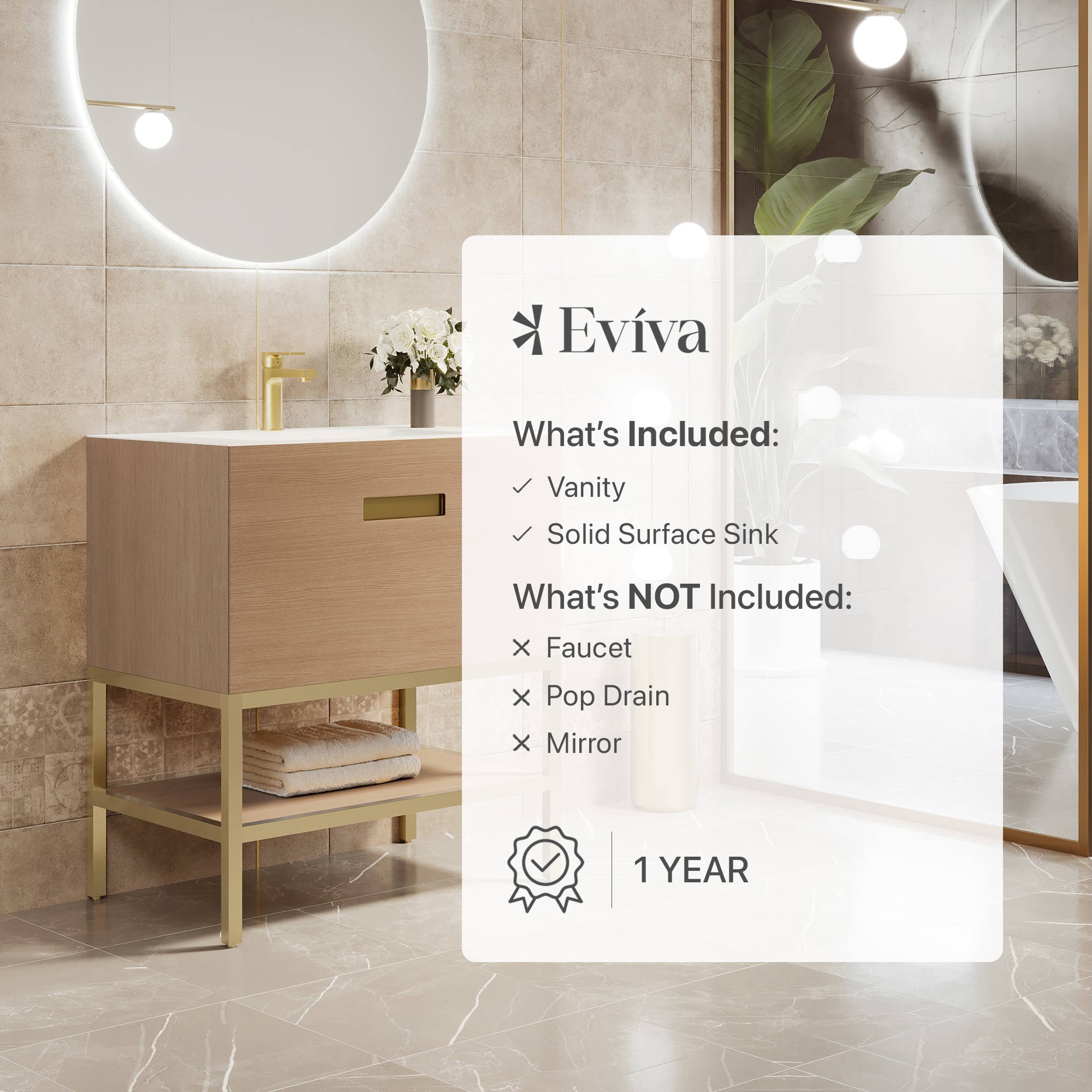 Eviva EVVN203-30OAK Bath-Vanity-Combo - View #7